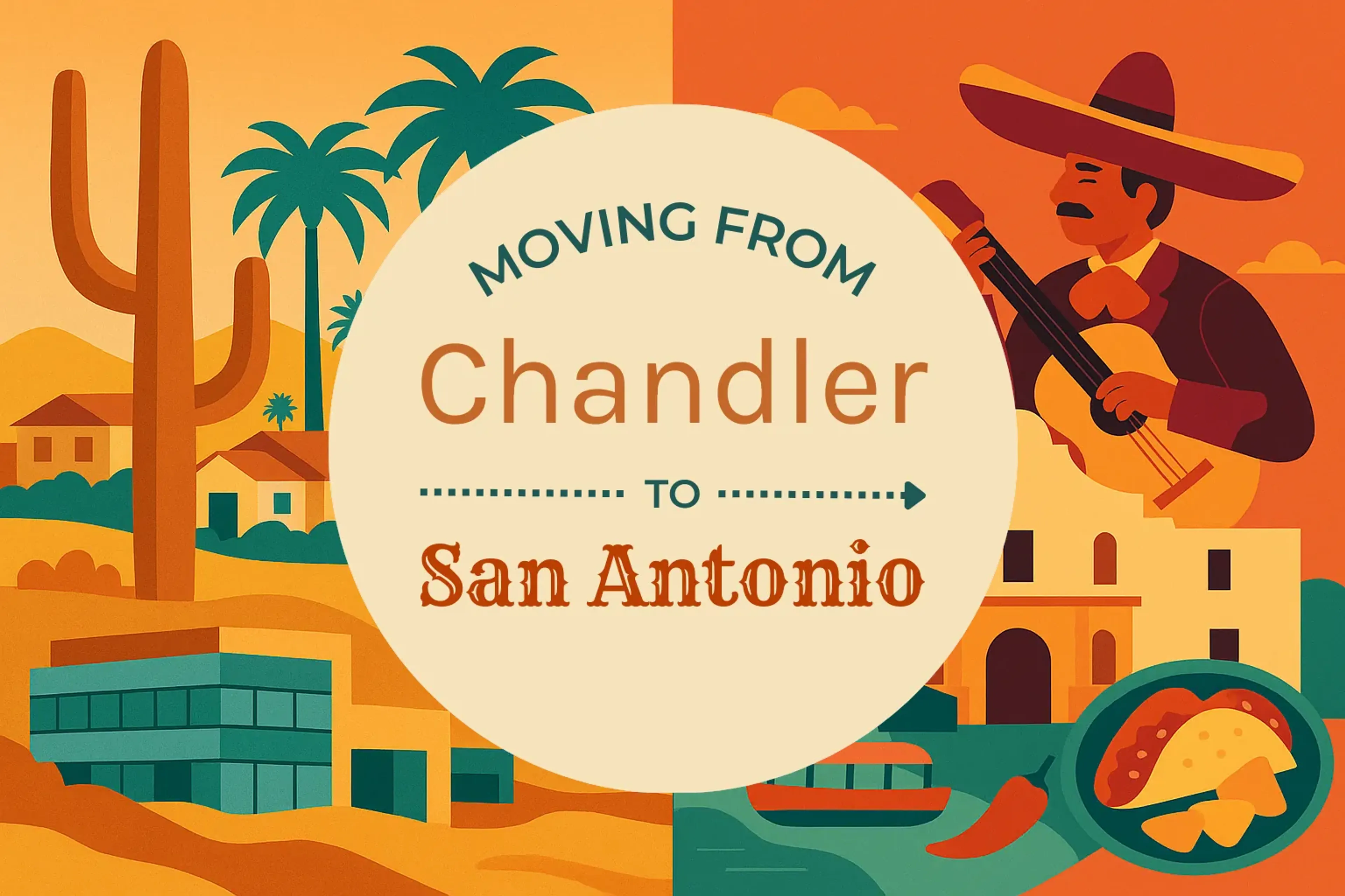 Side-by-side comparison of Chandler to San Antonio moving companies