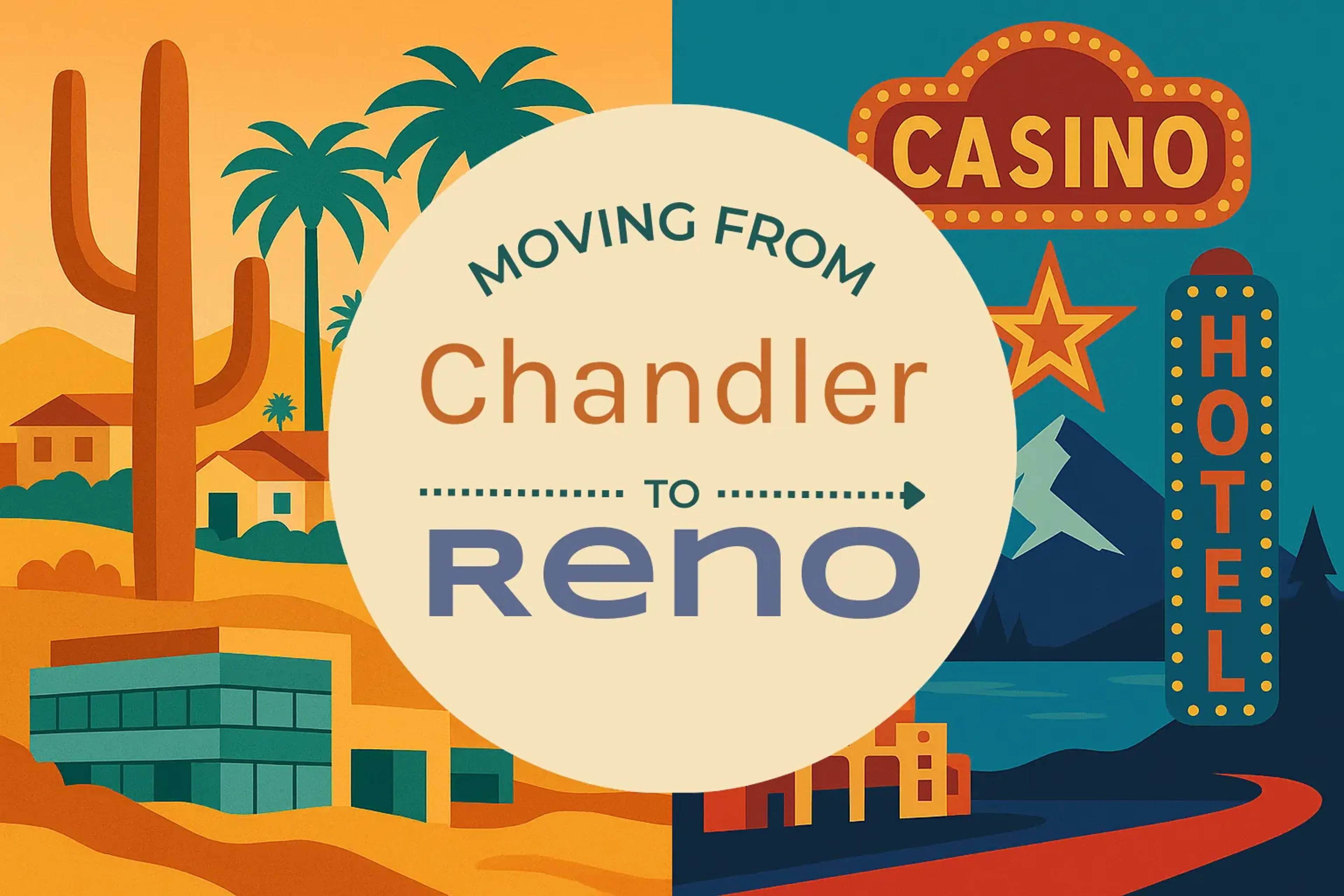 Side-by-side comparison of Chandler to Reno moving companies