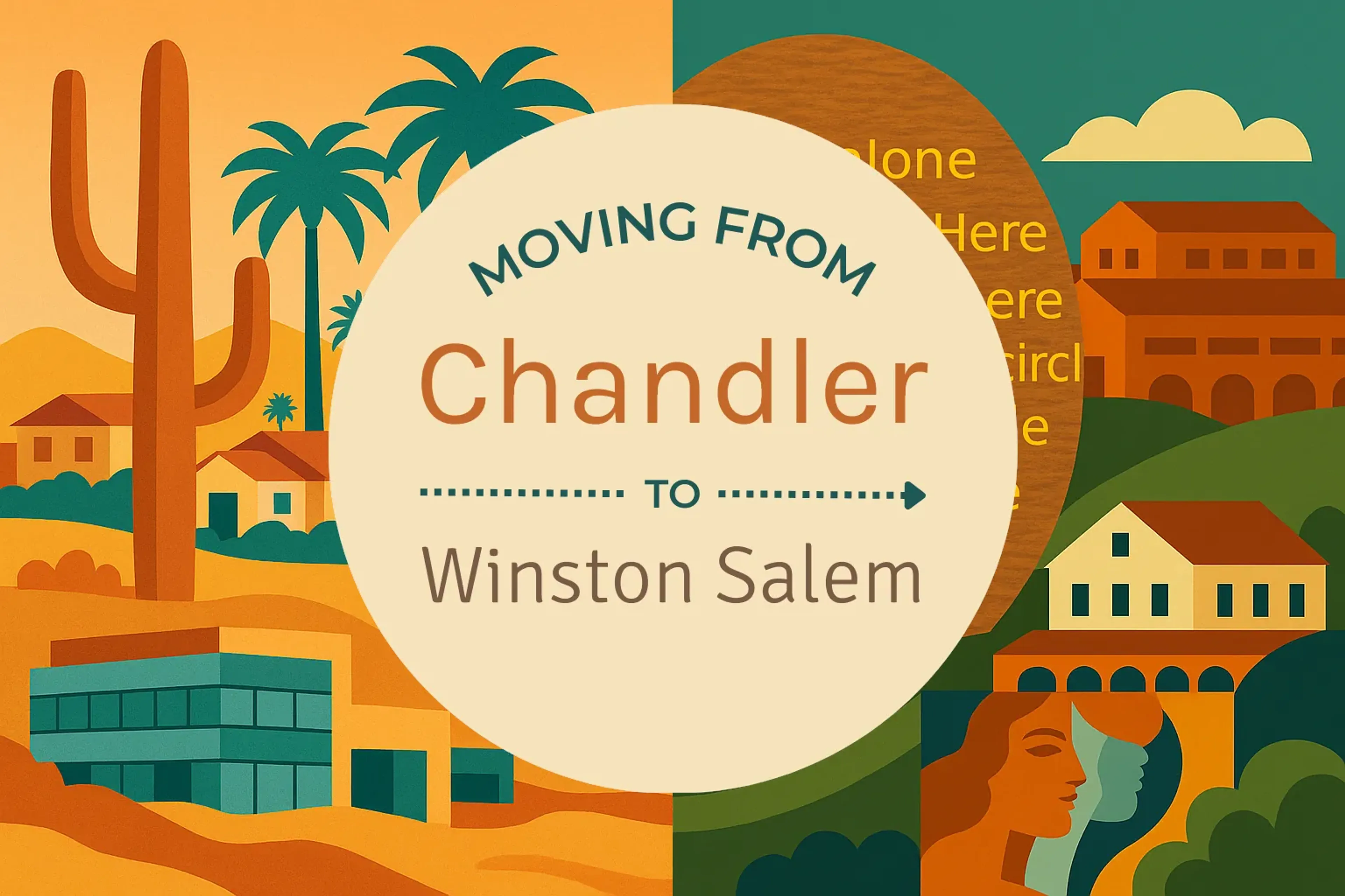 Side-by-side comparison of Chandler to Winston Salem moving companies