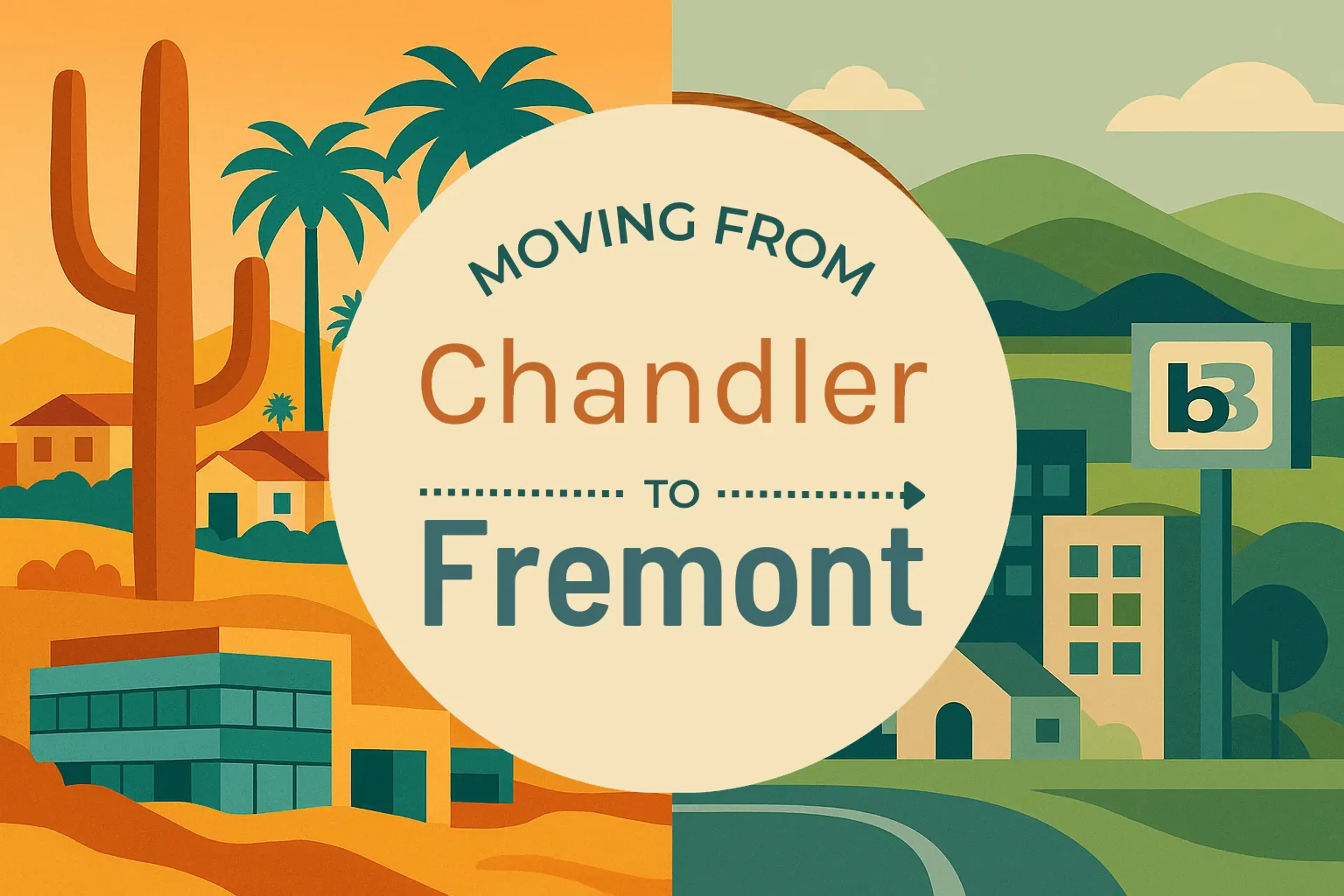 Side-by-side comparison of Chandler to Fremont moving companies