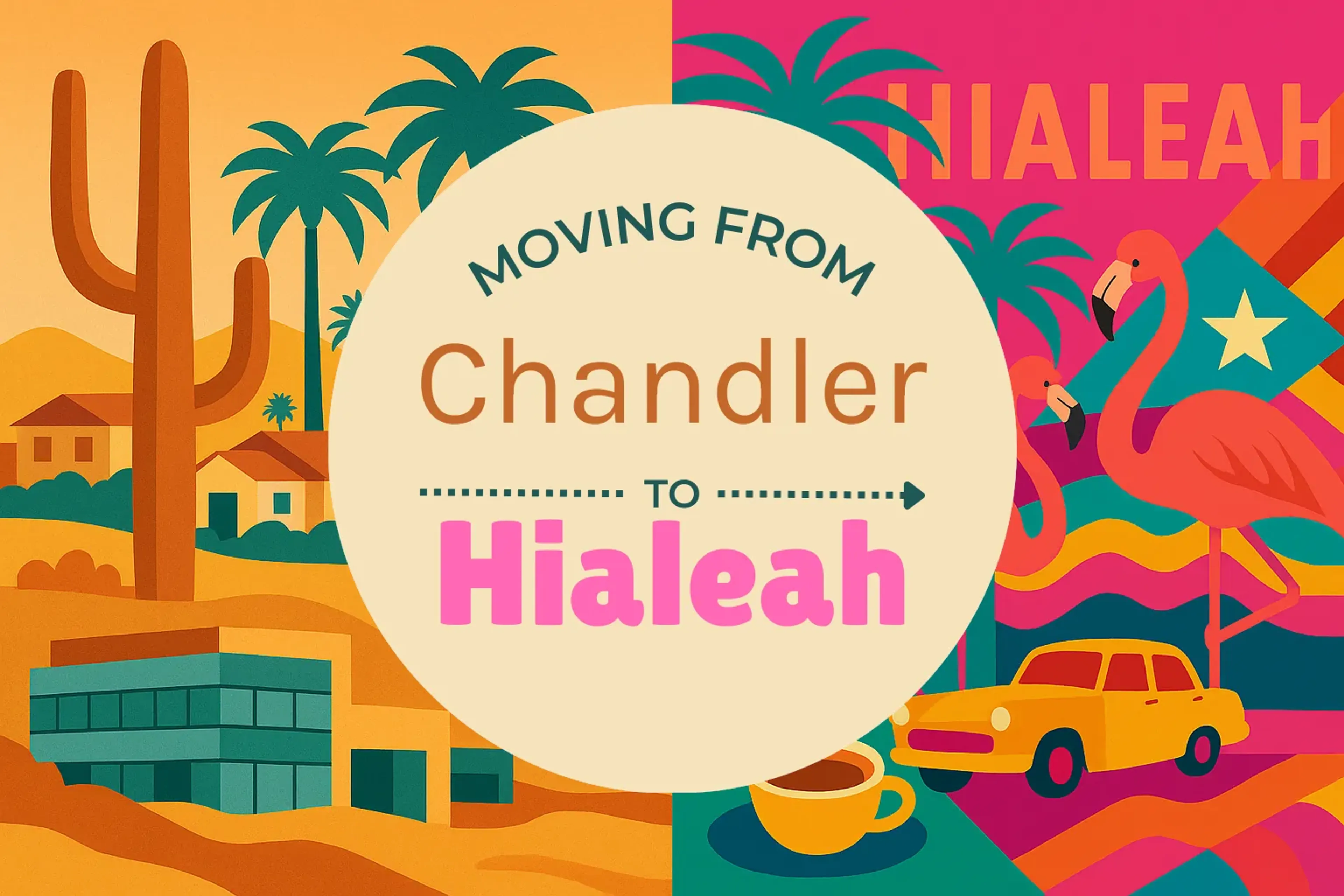 Side-by-side comparison of Chandler to Hialeah moving companies