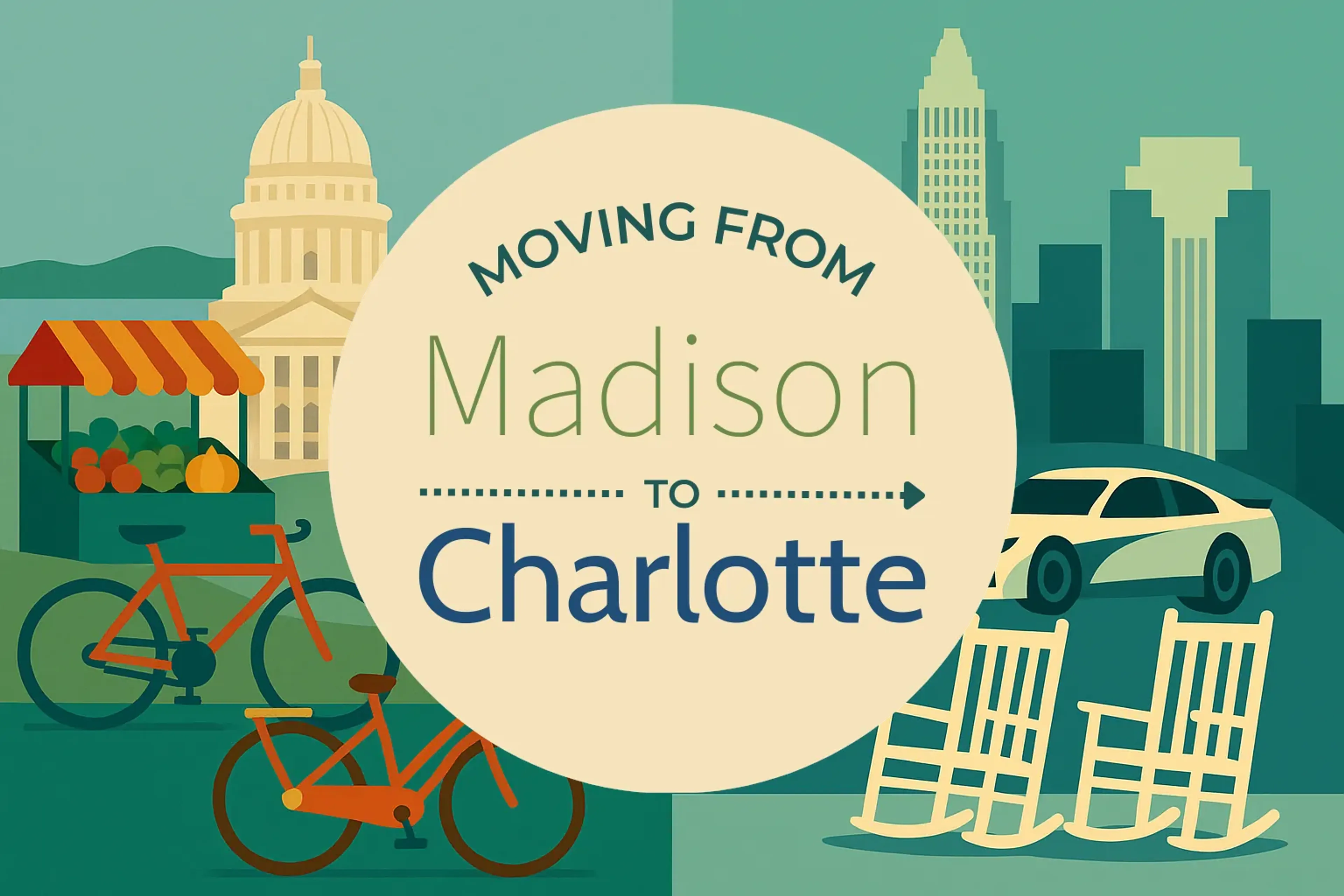 Side-by-side comparison of Madison to Charlotte moving companies