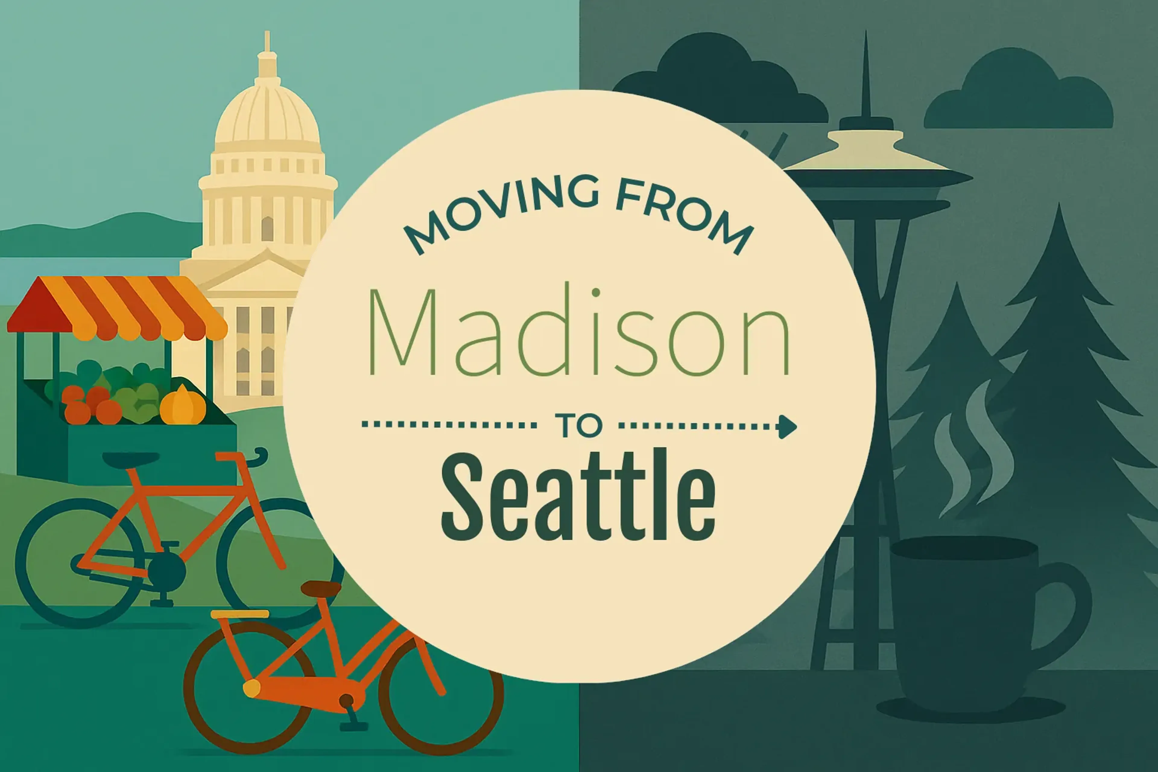 Side-by-side comparison of Madison to Seattle moving companies