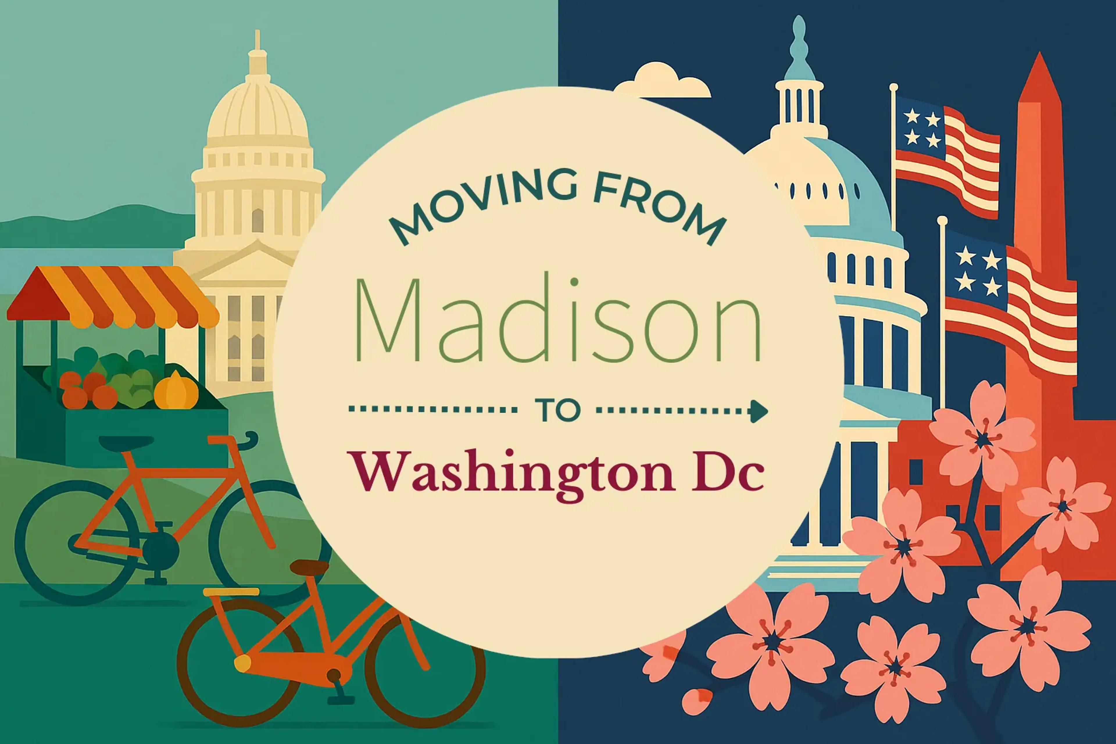 Side-by-side comparison of Madison to Washington DC moving companies