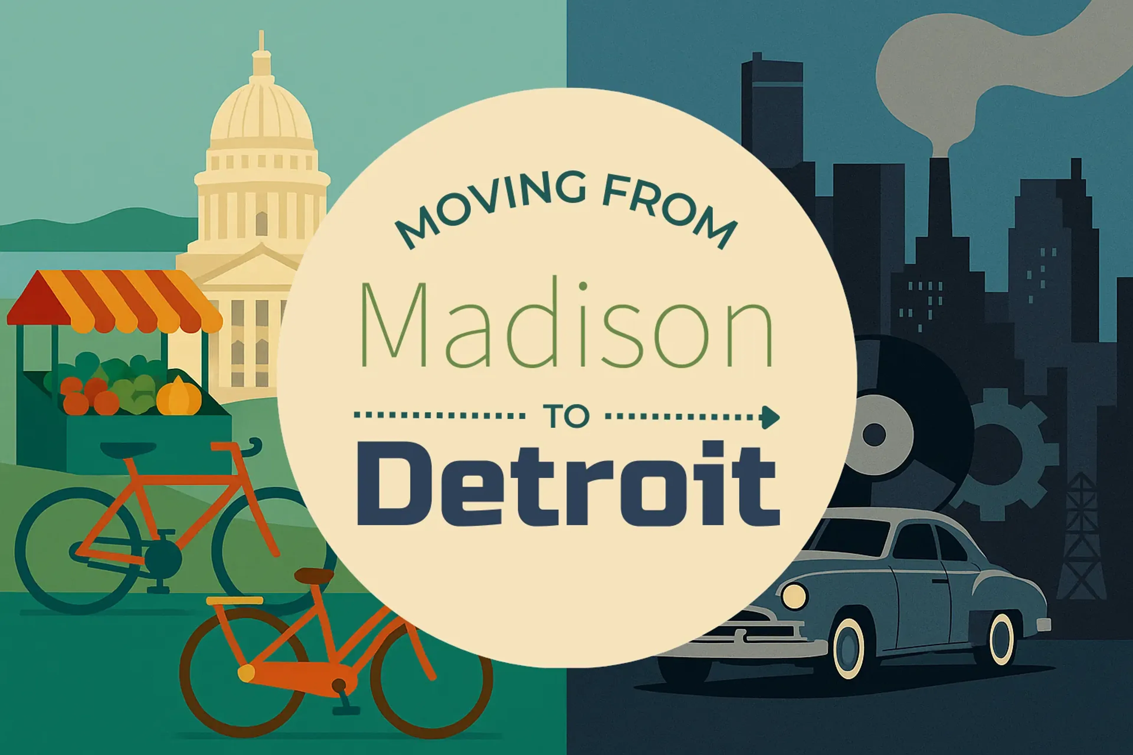 Side-by-side comparison of Madison to Detroit moving companies