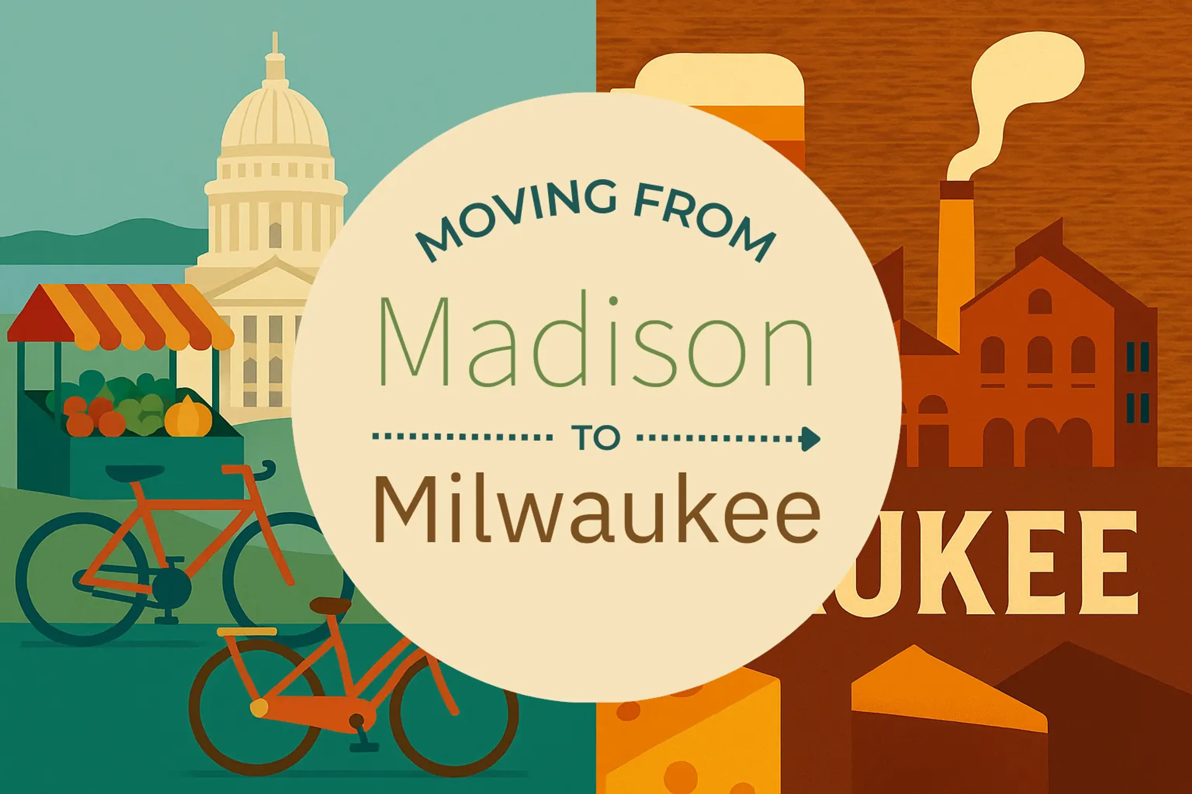 Side-by-side comparison of Madison to Milwaukee moving companies