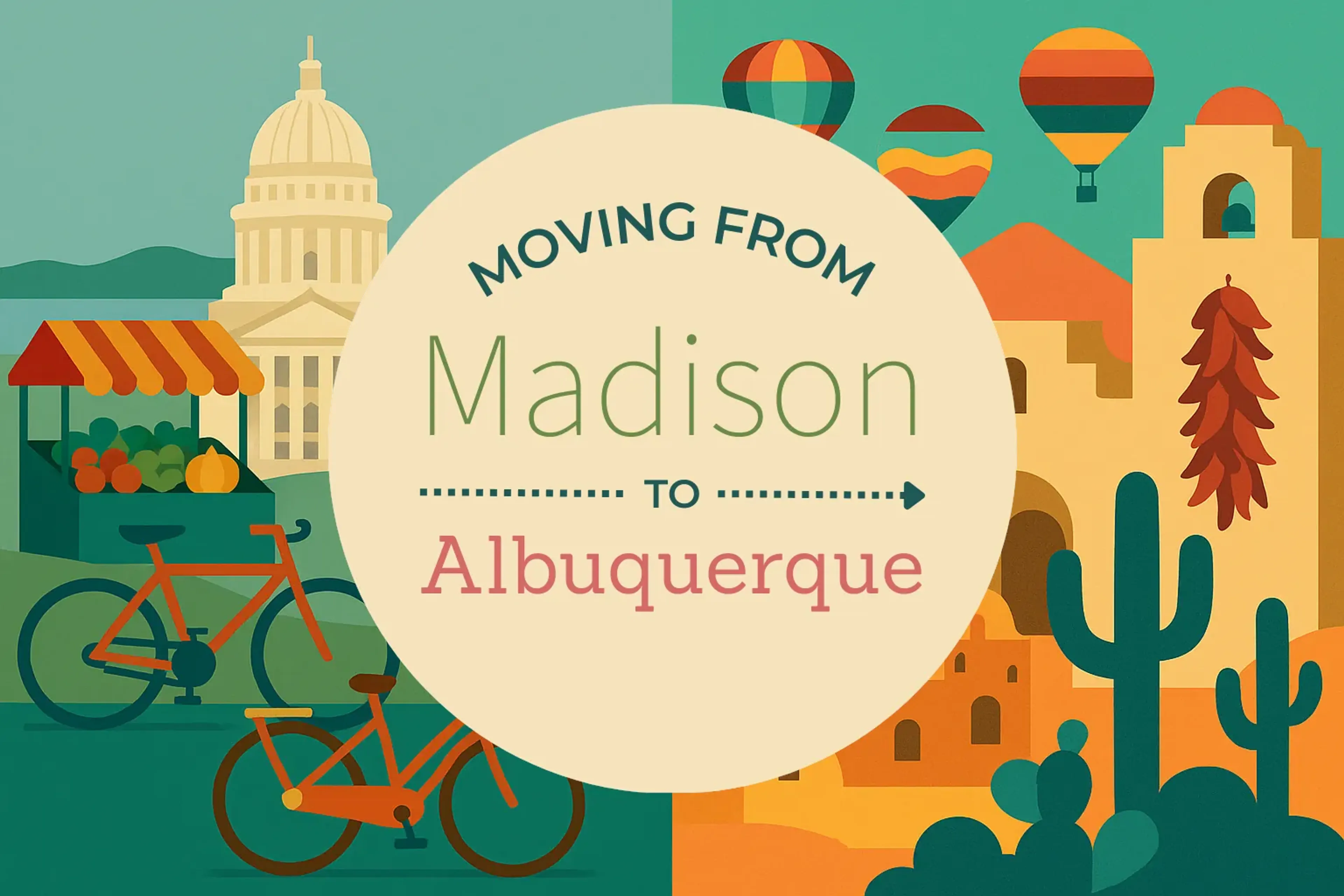 Side-by-side comparison of Madison to Albuquerque moving companies