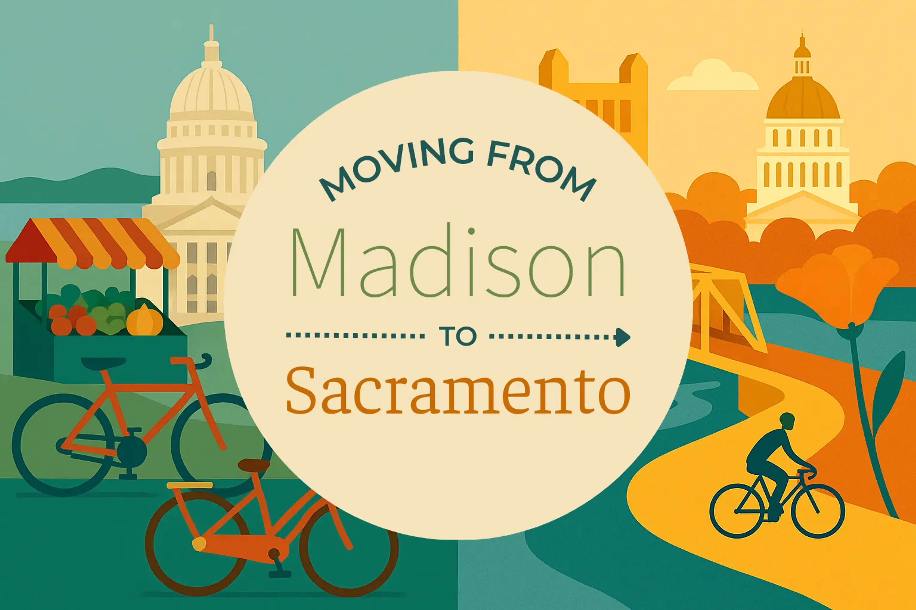 Side-by-side comparison of Madison to Sacramento moving companies