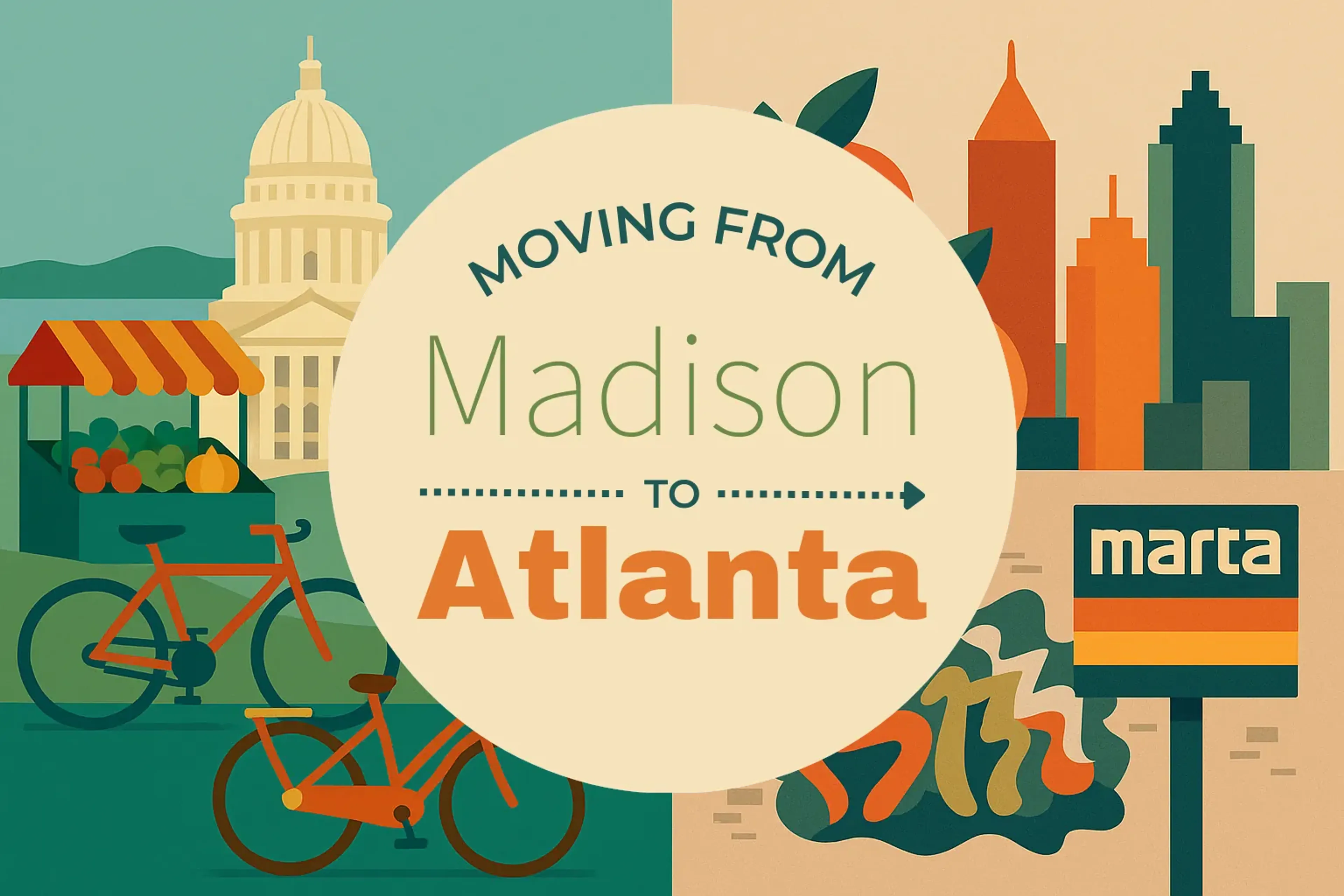 Side-by-side comparison of Madison to Atlanta moving companies