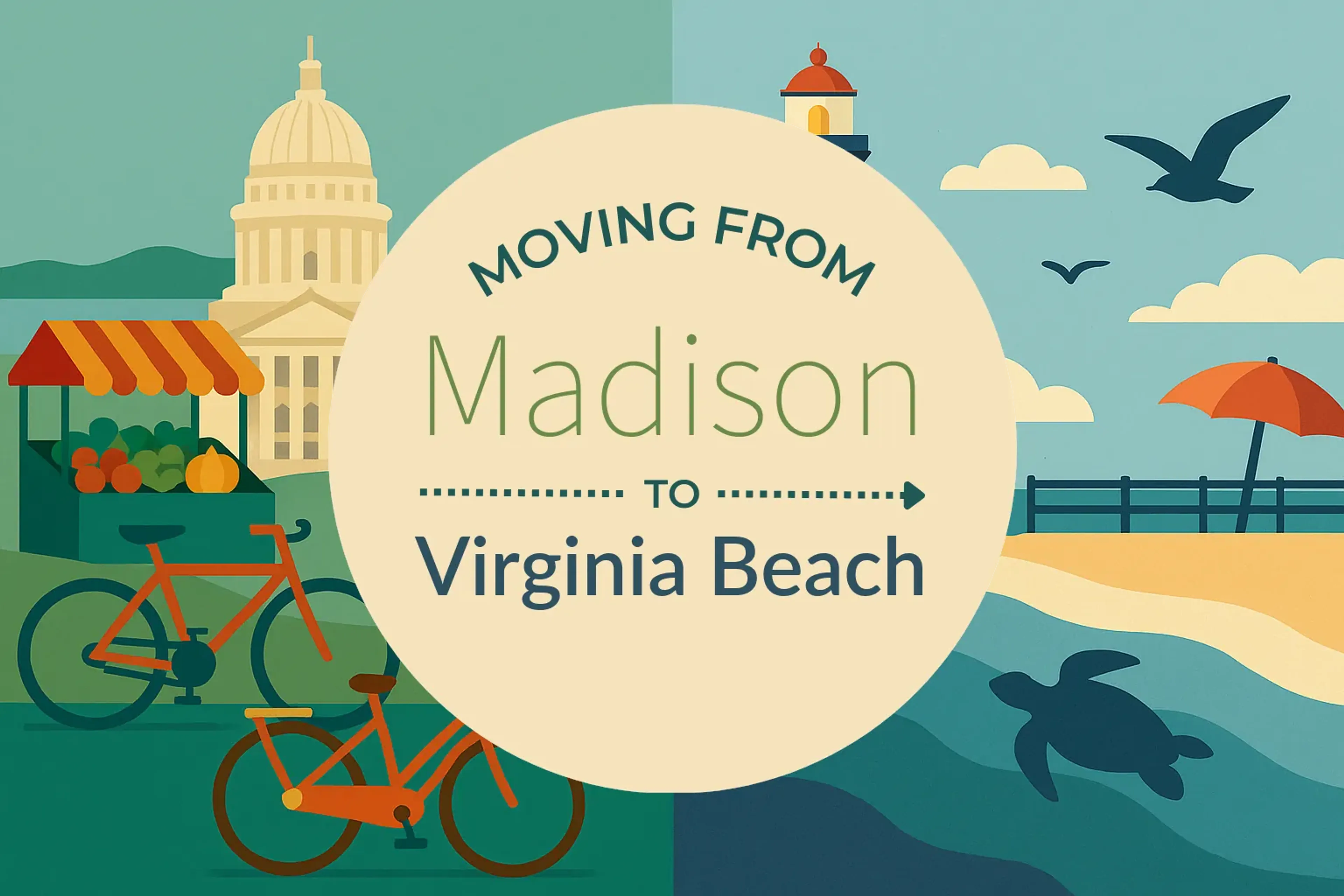 Side-by-side comparison of Madison to Virginia Beach moving companies