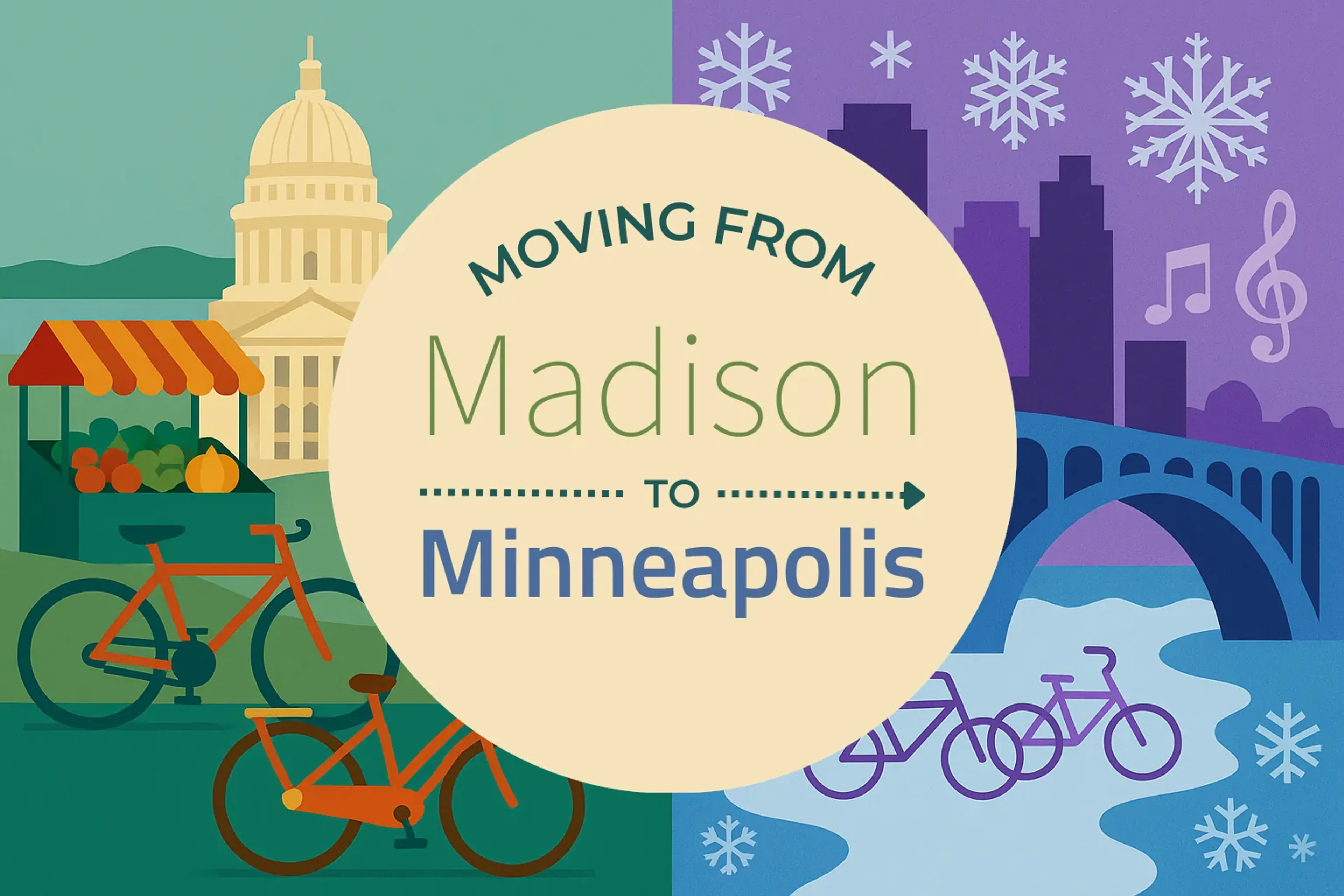 Side-by-side comparison of Madison to Minneapolis moving companies