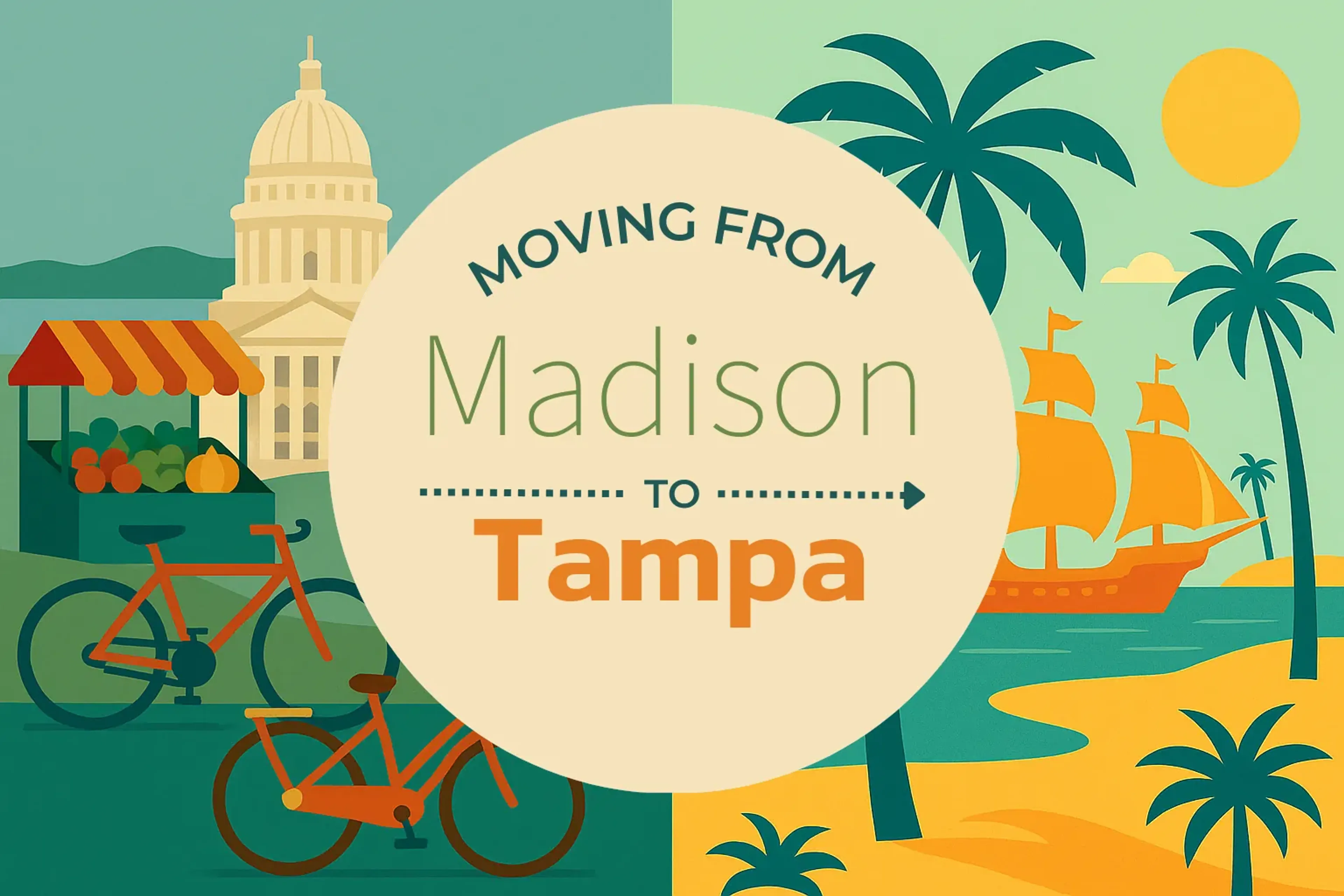 Side-by-side comparison of Madison to Tampa moving companies