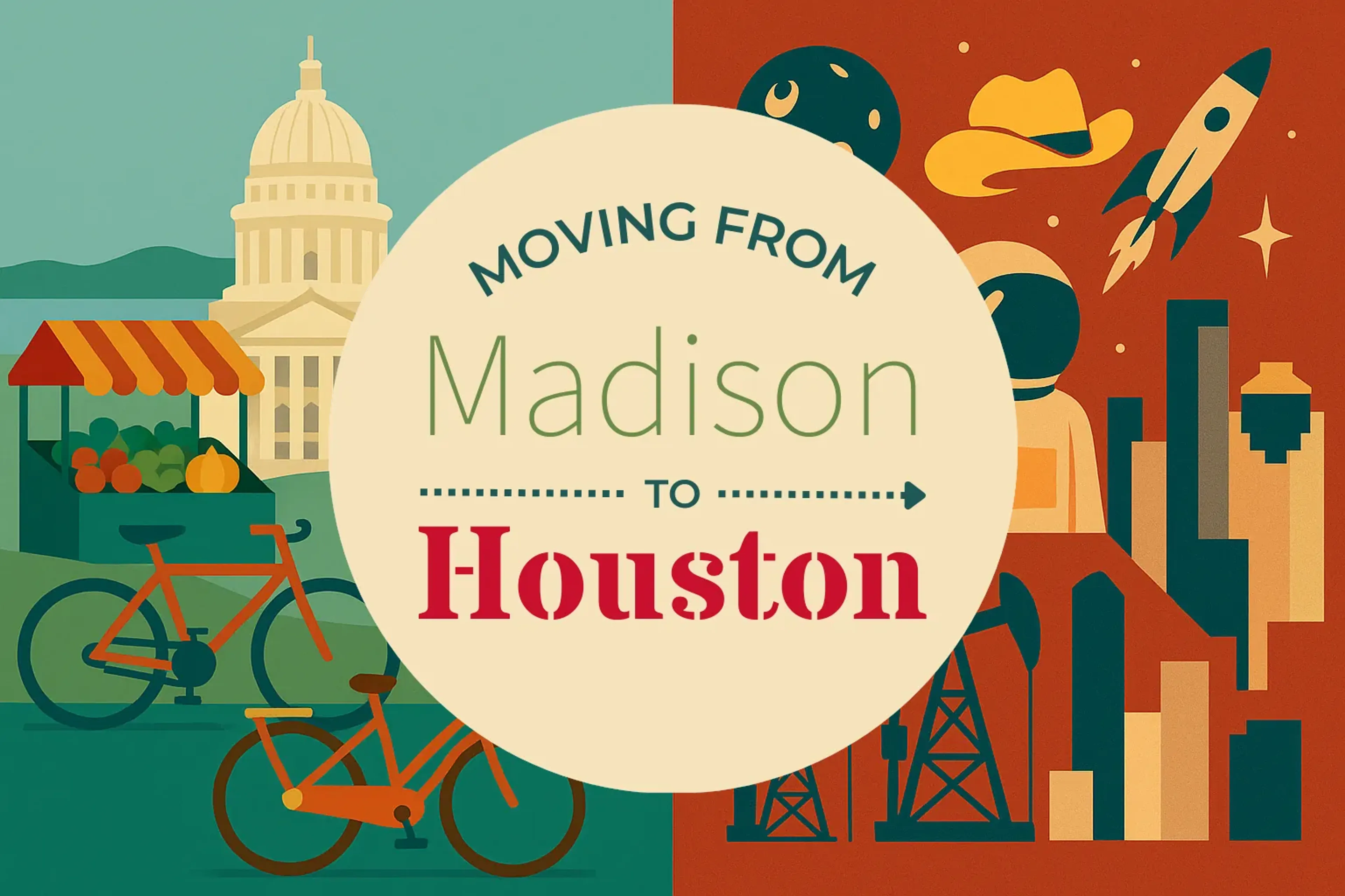 Side-by-side comparison of Madison to Houston moving companies