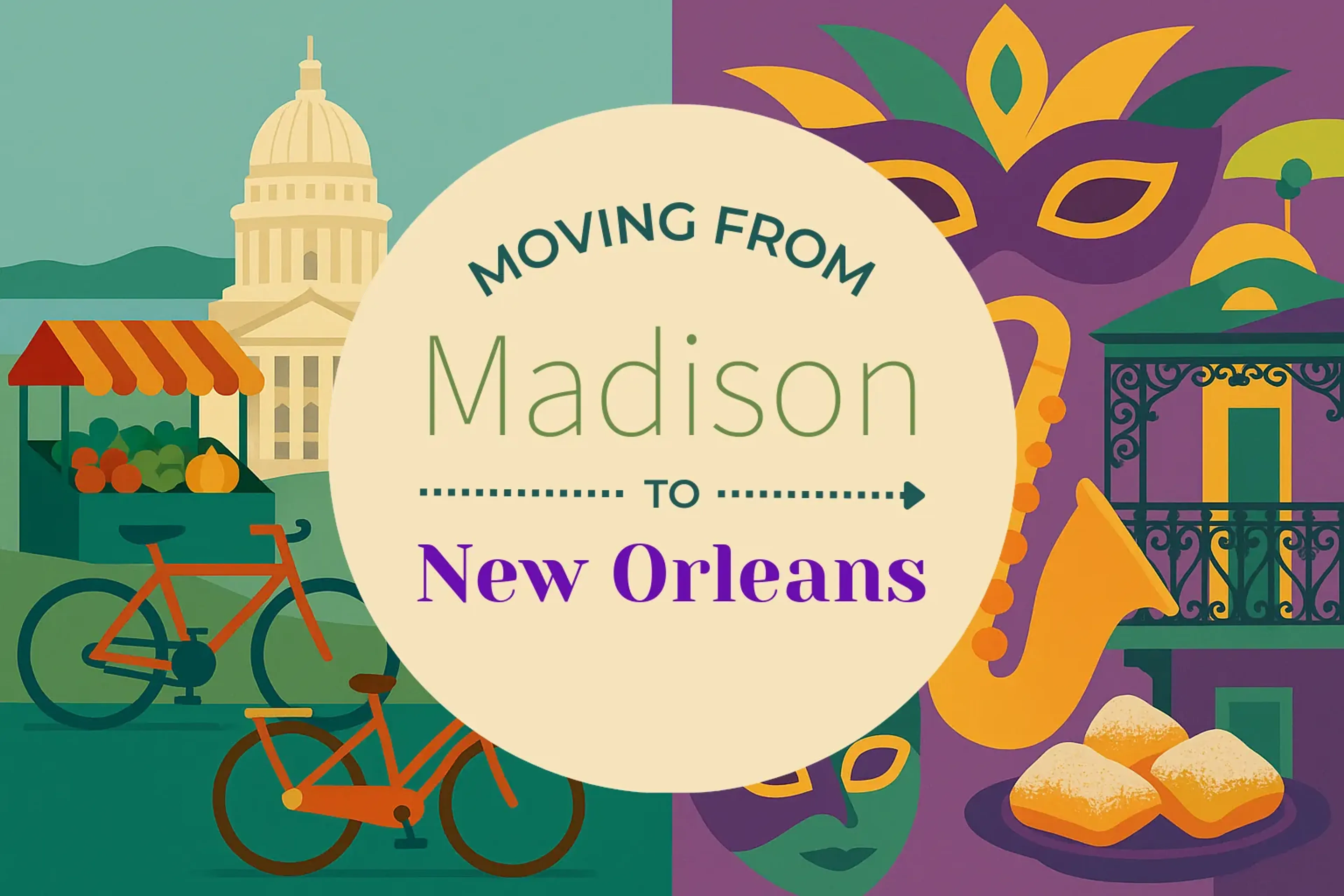 Side-by-side comparison of Madison to New Orleans moving companies