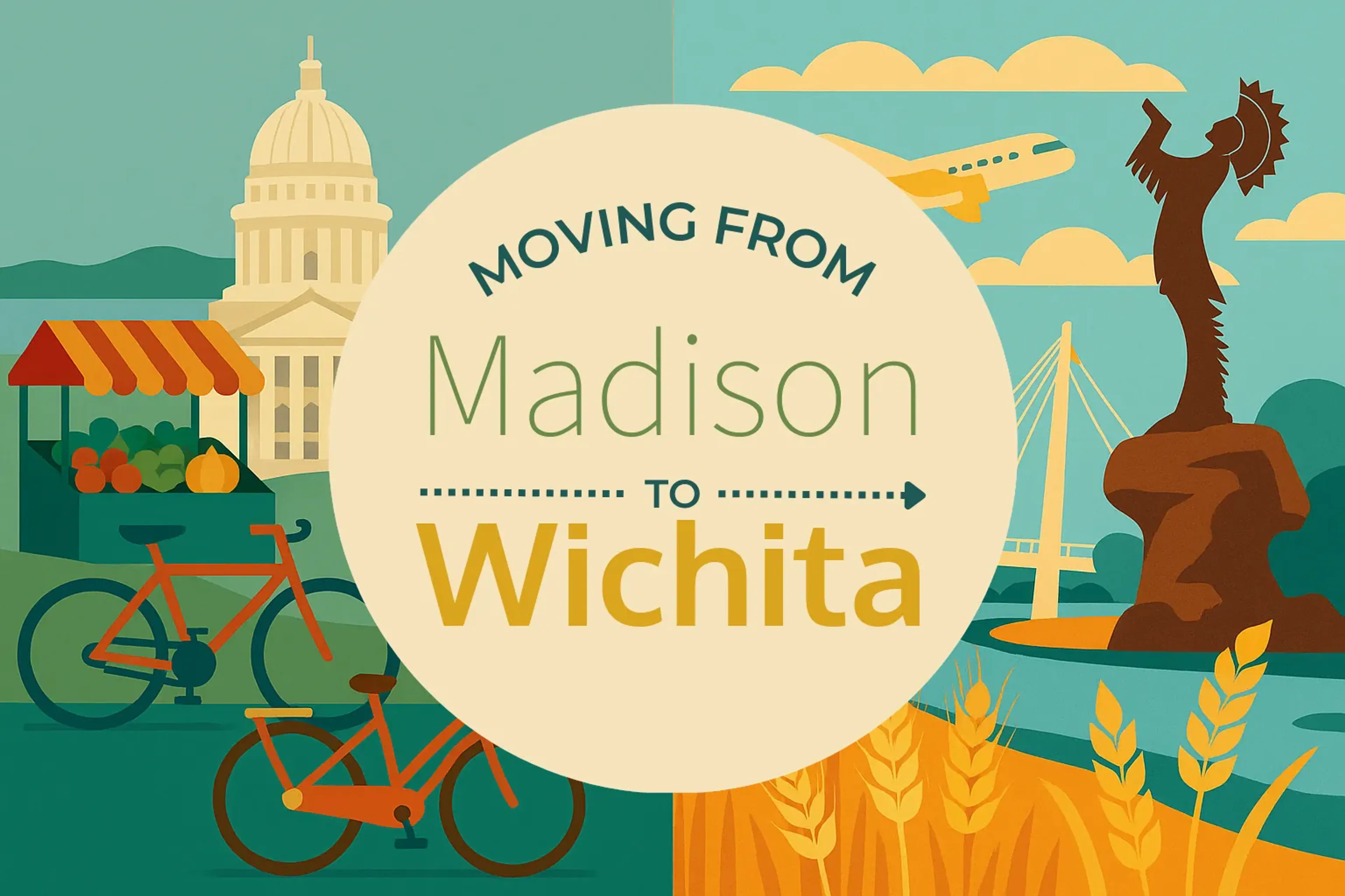 Side-by-side comparison of Madison to Wichita moving companies