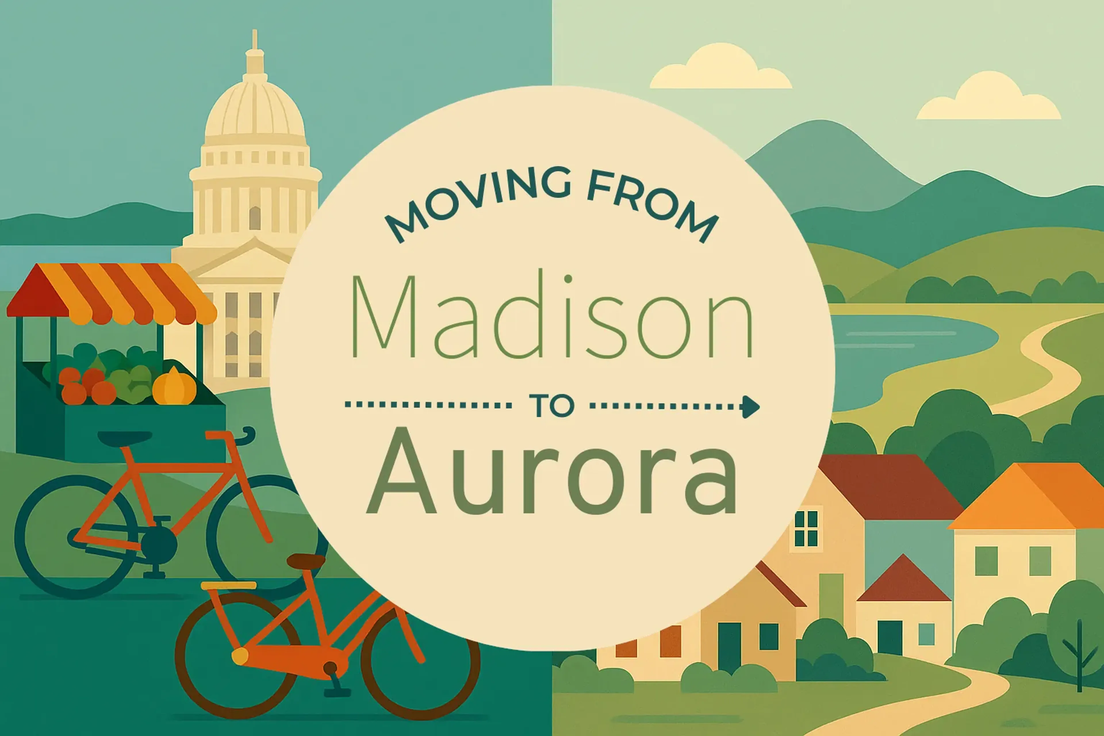 Side-by-side comparison of Madison to Aurora moving companies