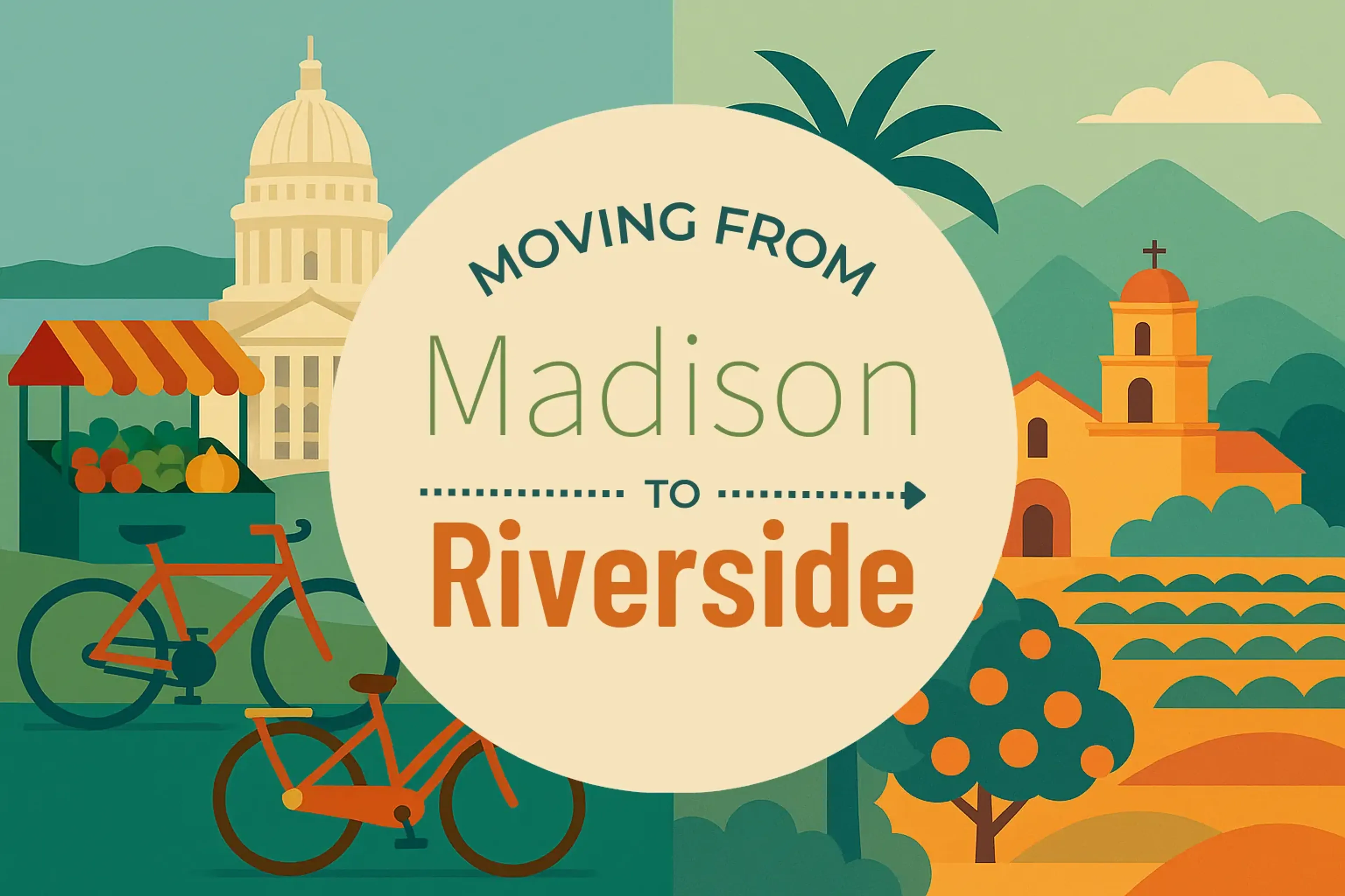 Side-by-side comparison of Madison to Riverside moving companies