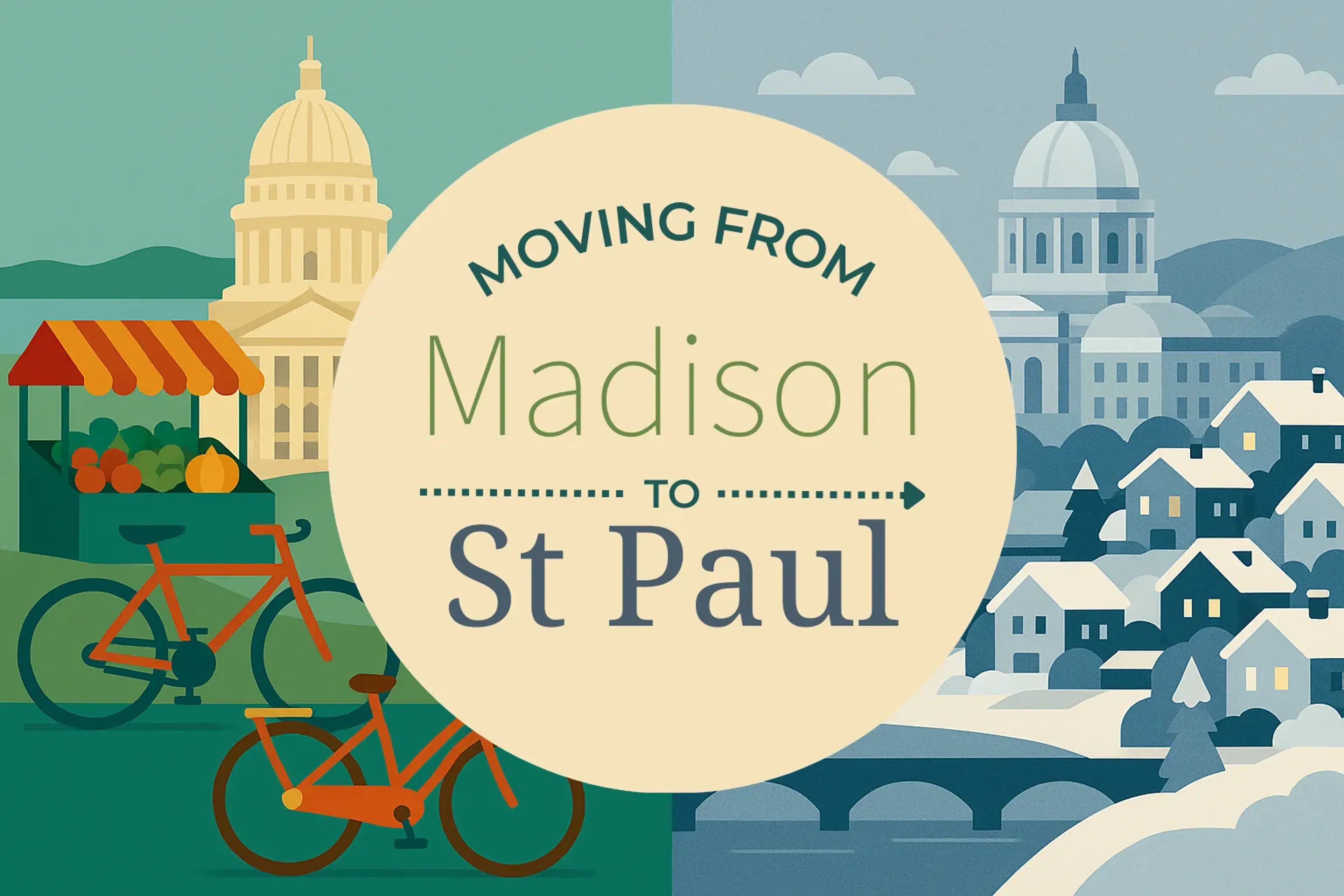 Side-by-side comparison of Madison to St. Paul moving companies
