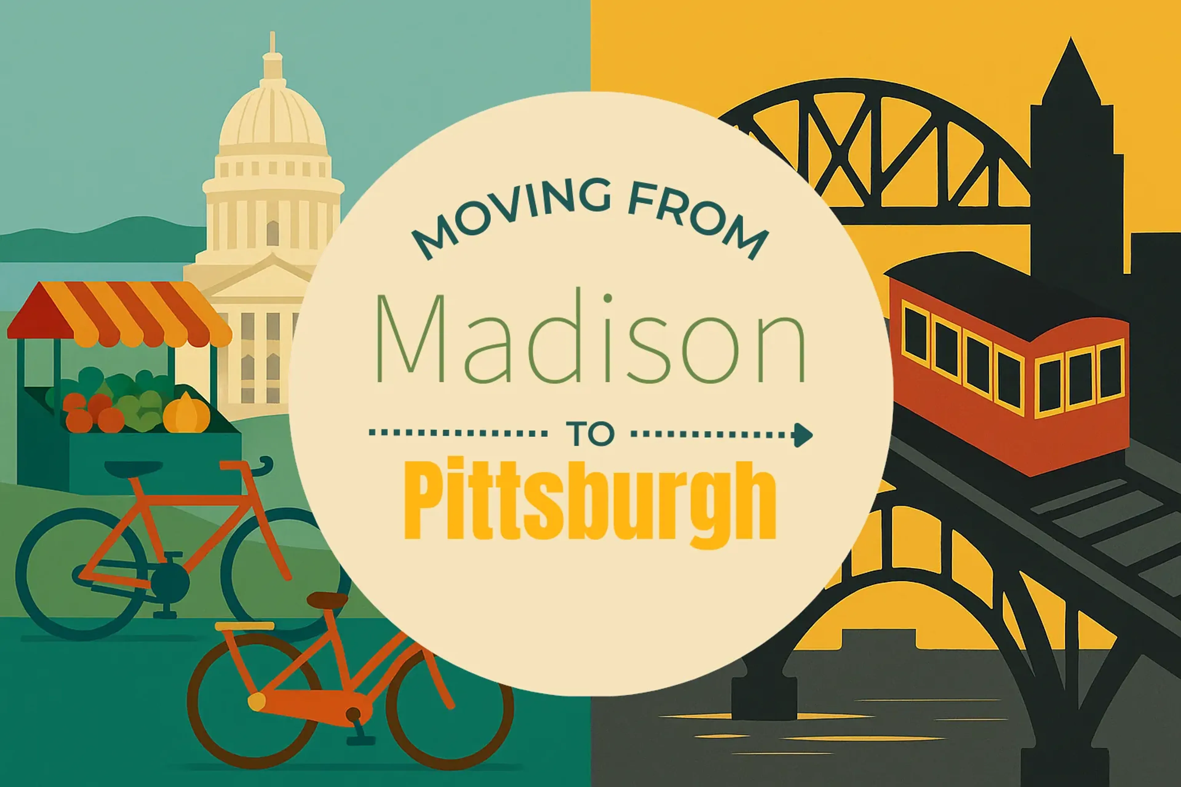 Side-by-side comparison of Madison to Pittsburgh moving companies