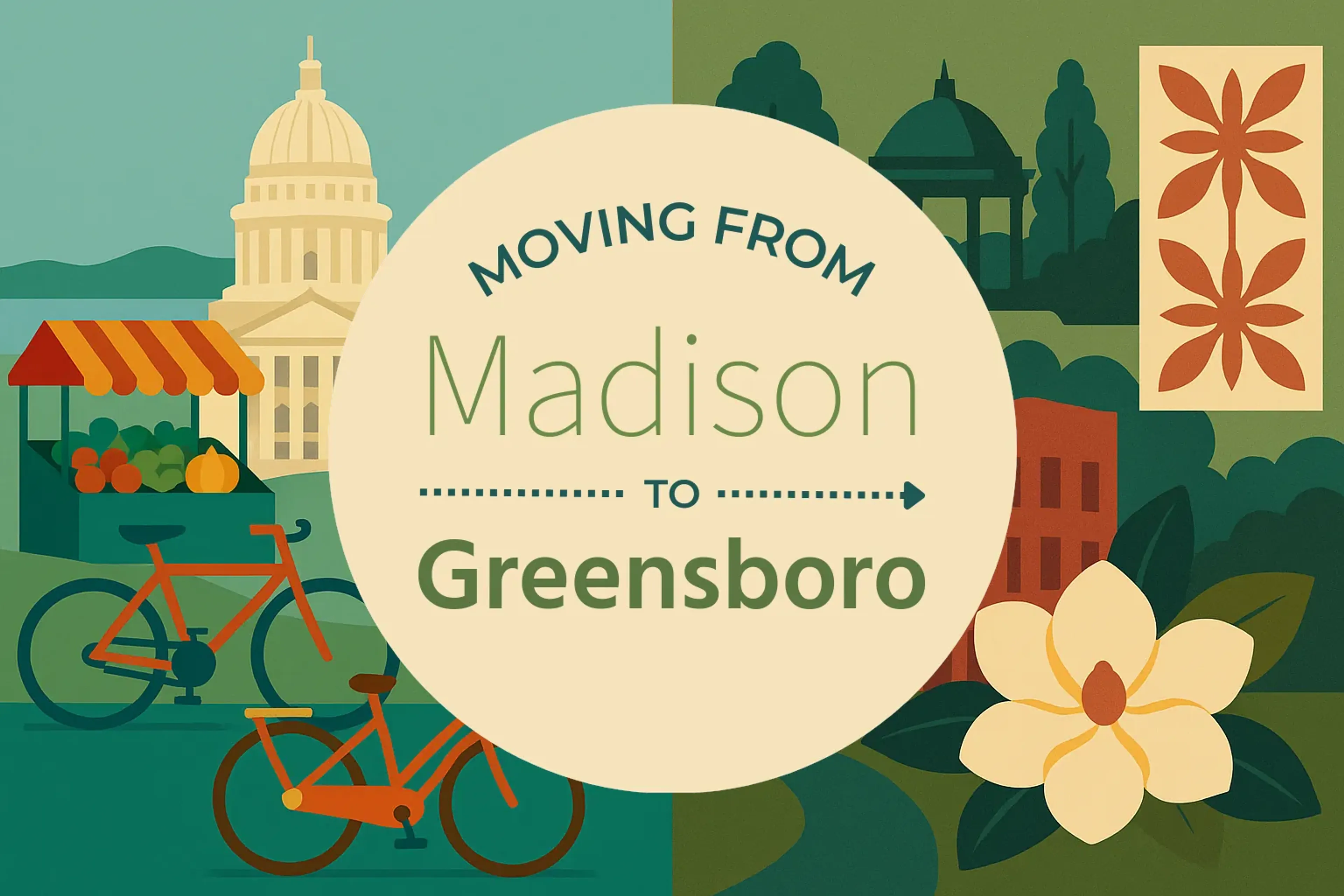 Side-by-side comparison of Madison to Greensboro moving companies