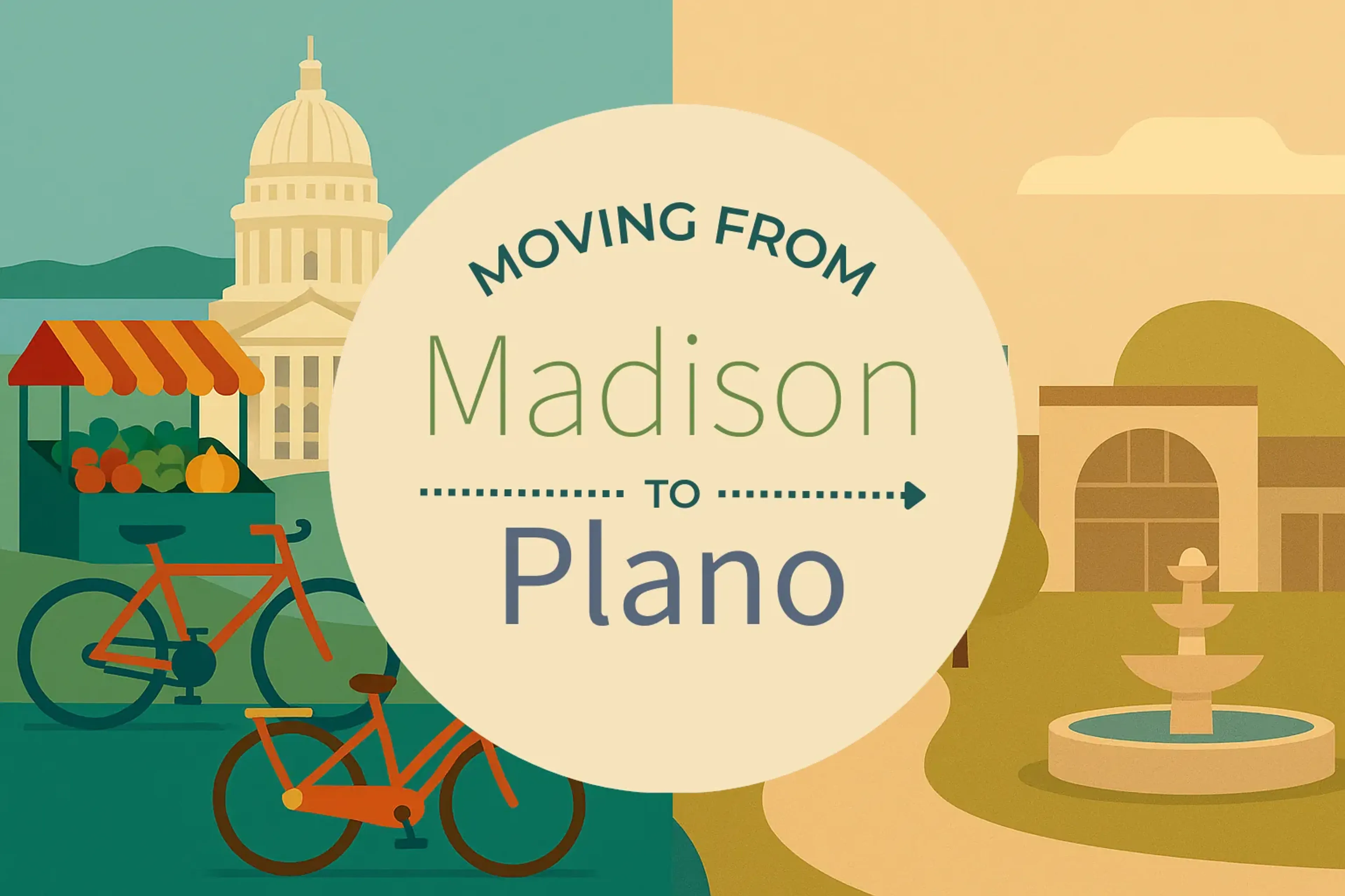 Side-by-side comparison of Madison to Plano moving companies
