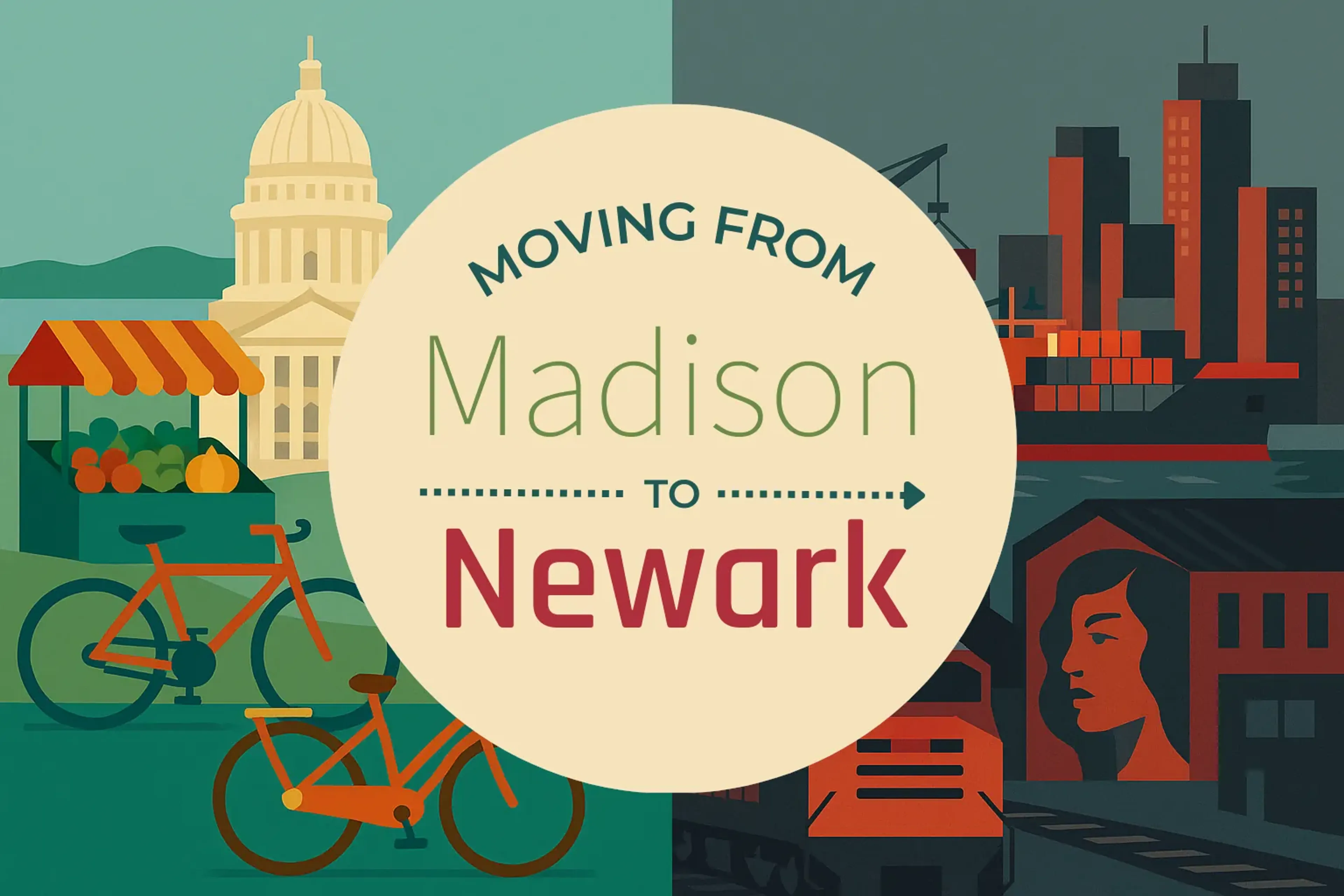 Side-by-side comparison of Madison to Newark moving companies