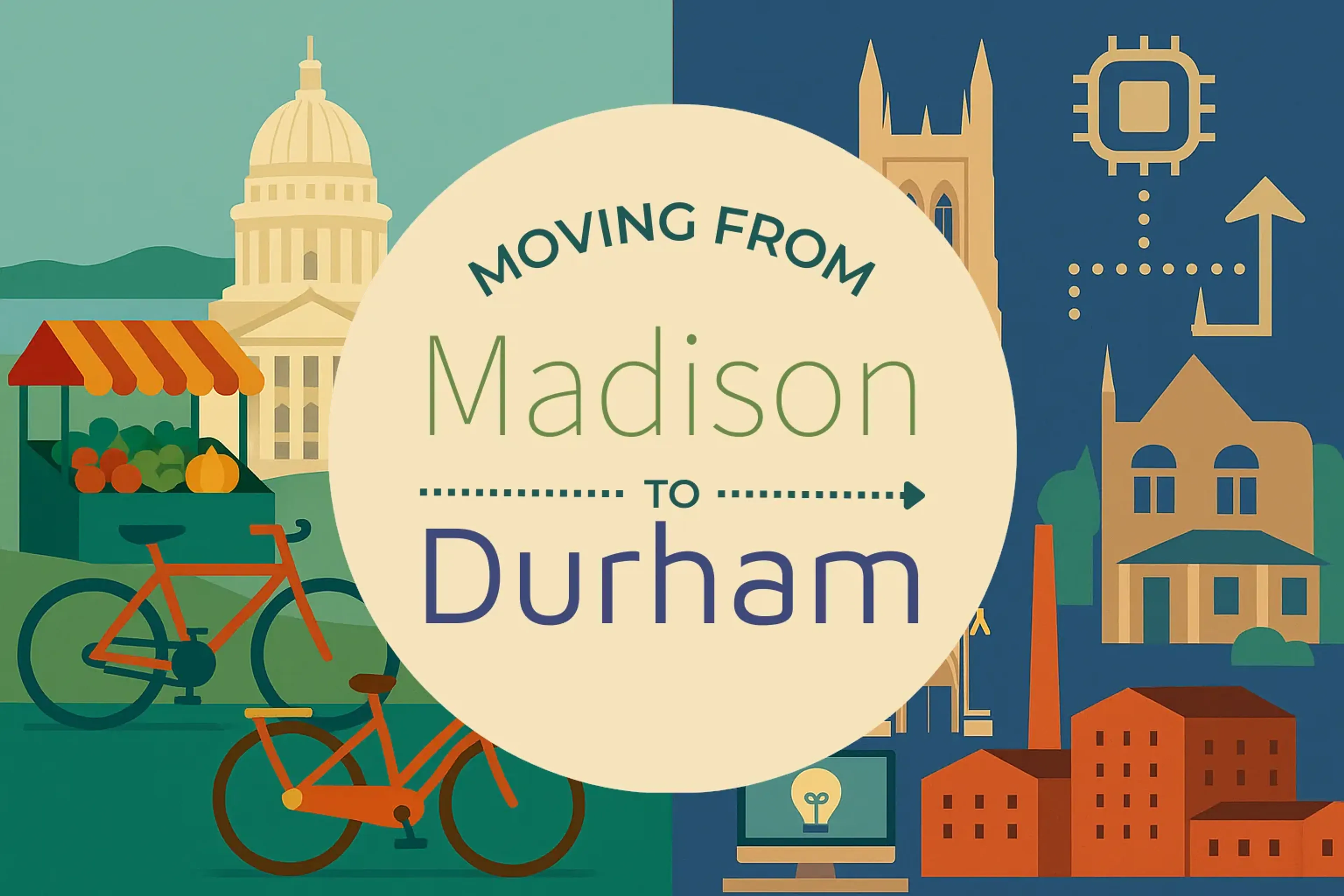 Side-by-side comparison of Madison to Durham moving companies