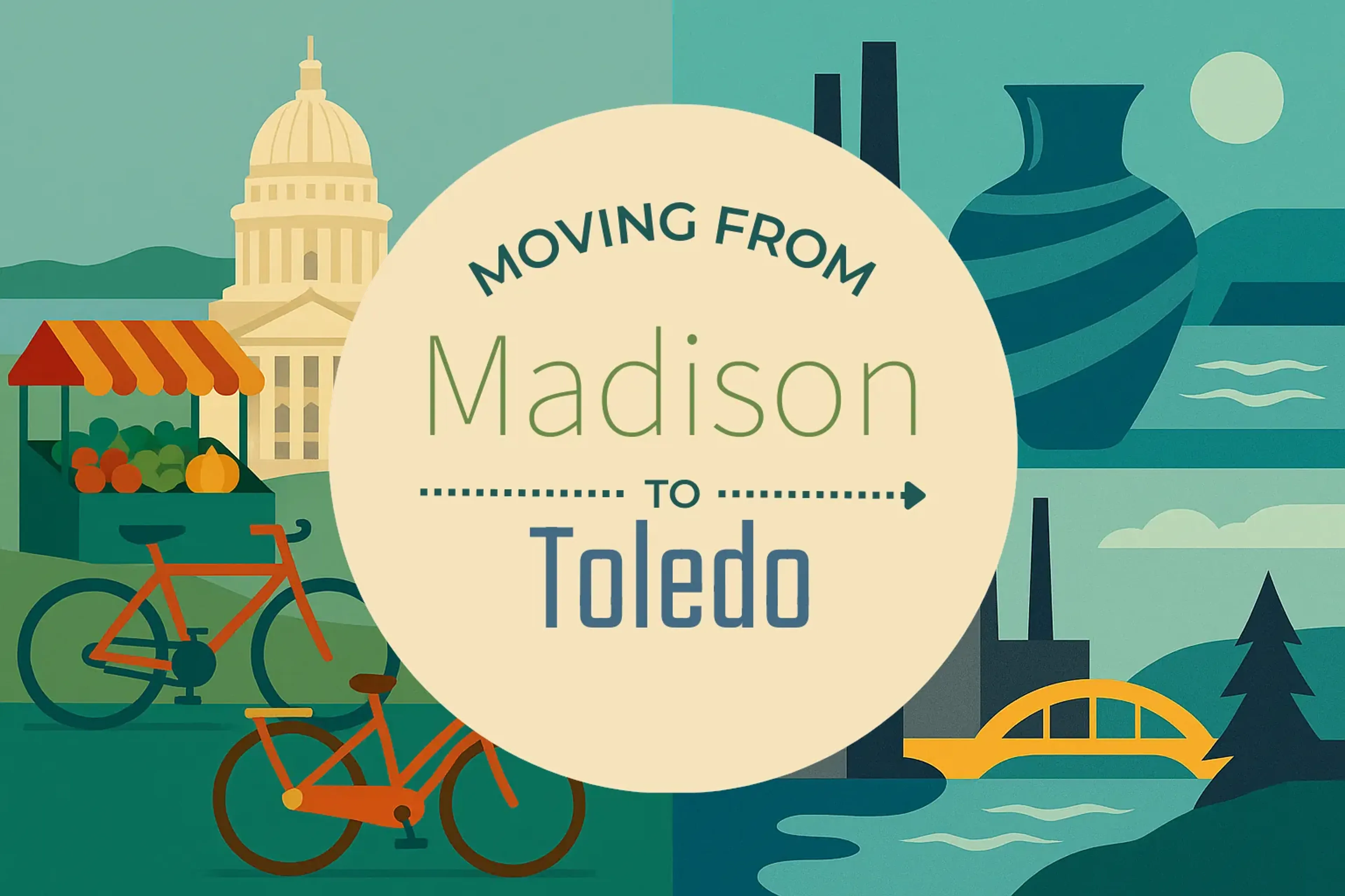 Side-by-side comparison of Madison to Toledo moving companies