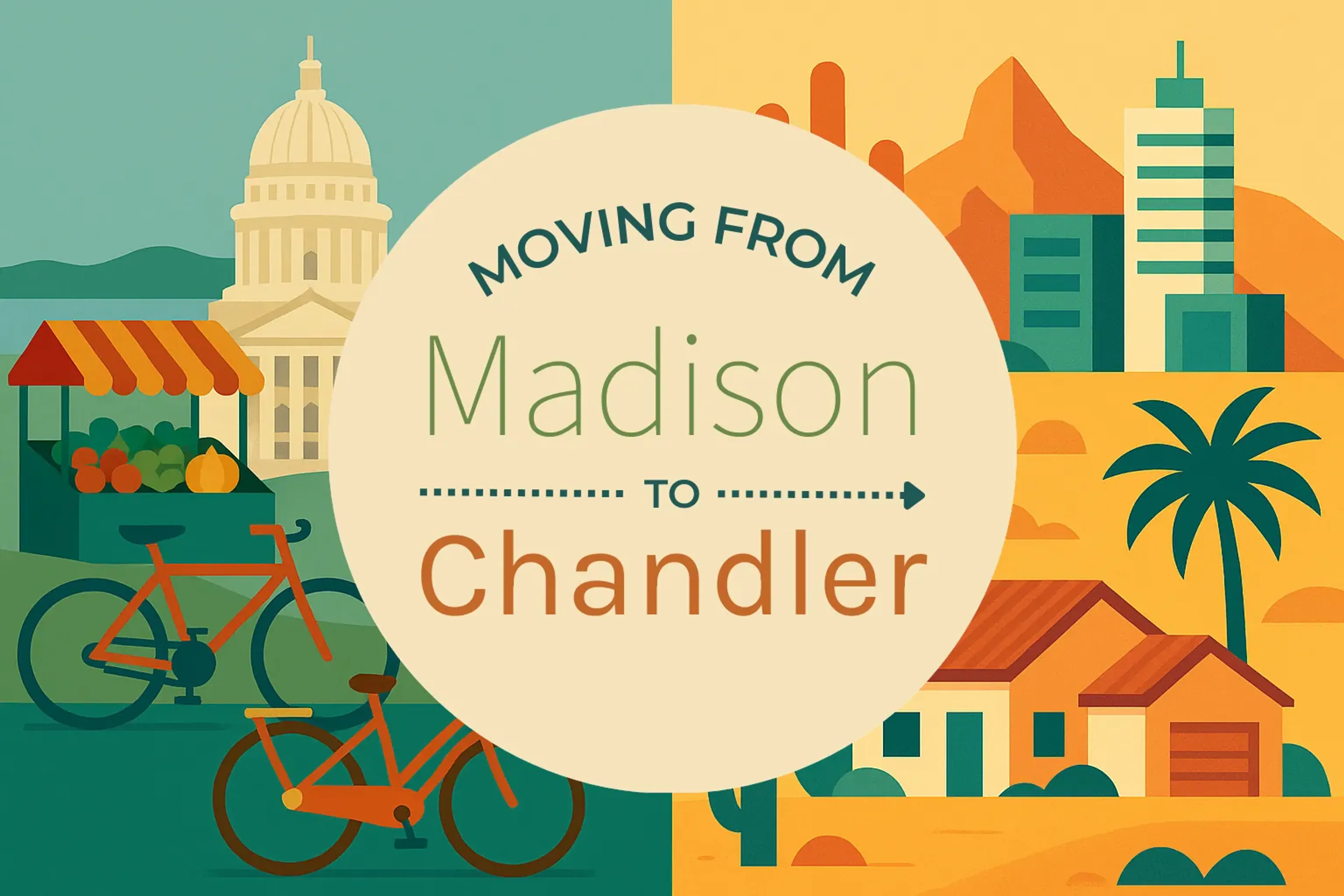 Side-by-side comparison of Madison to Chandler moving companies