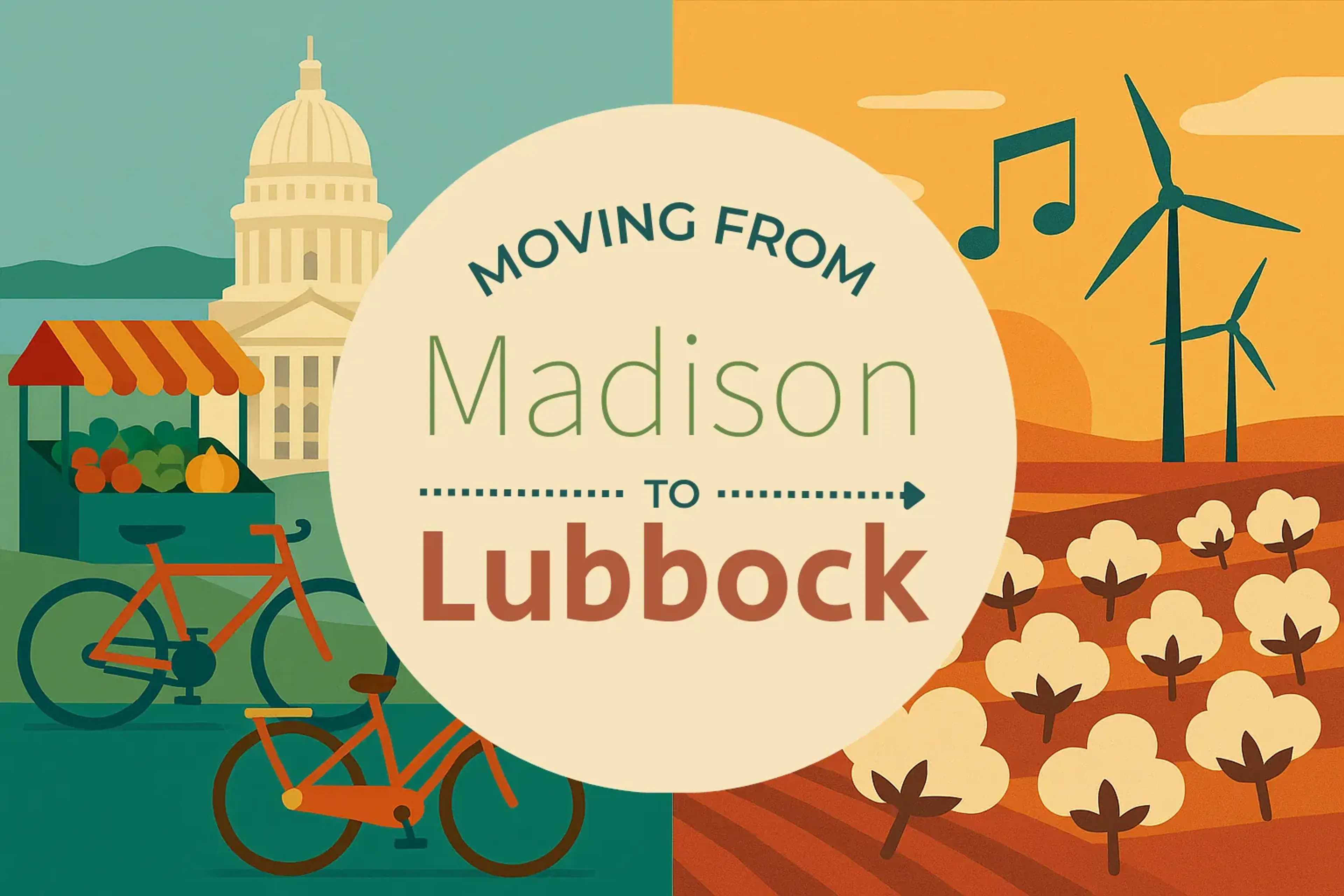 Side-by-side comparison of Madison to Lubbock moving companies