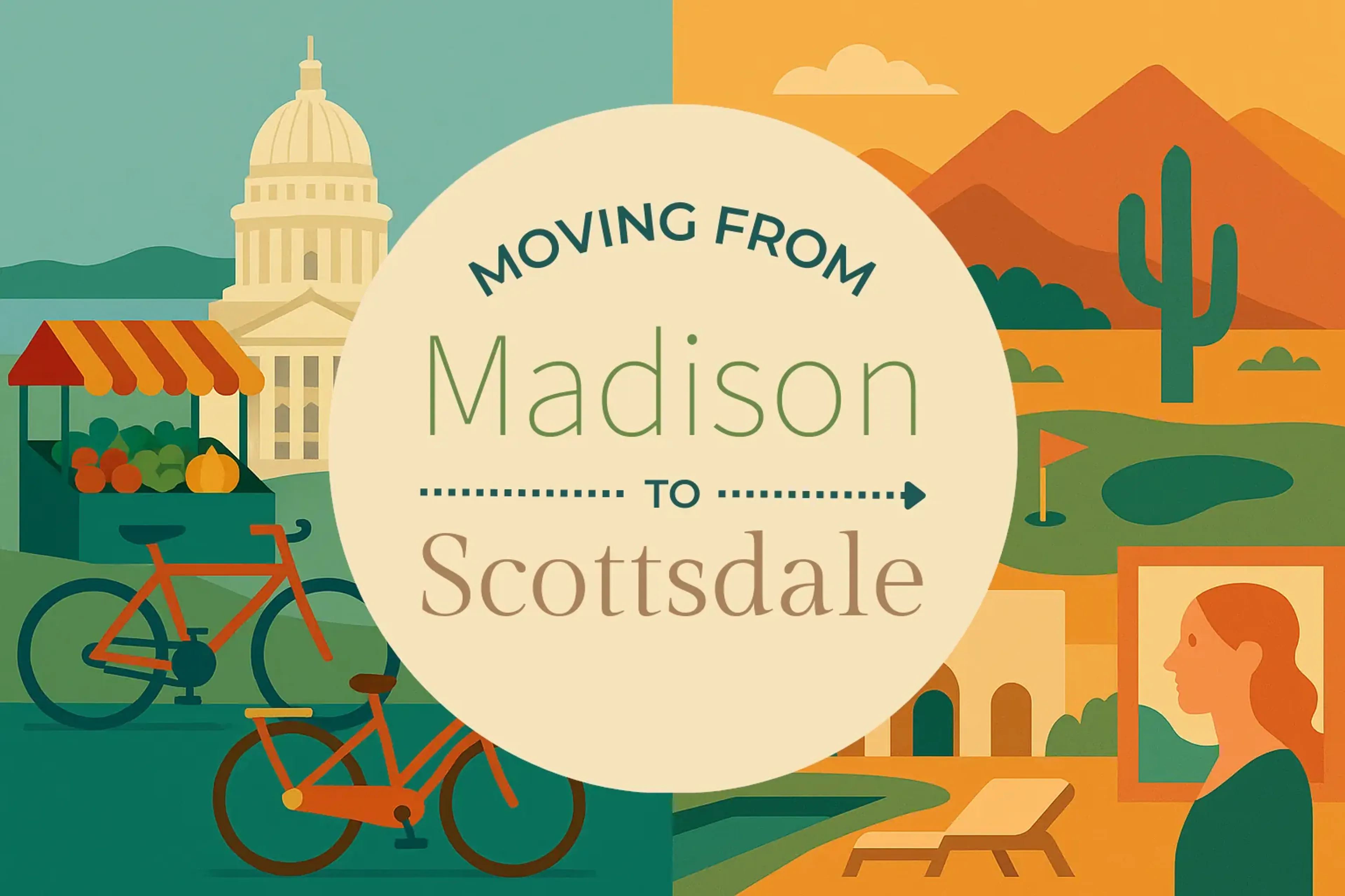 Side-by-side comparison of Madison to Scottsdale moving companies