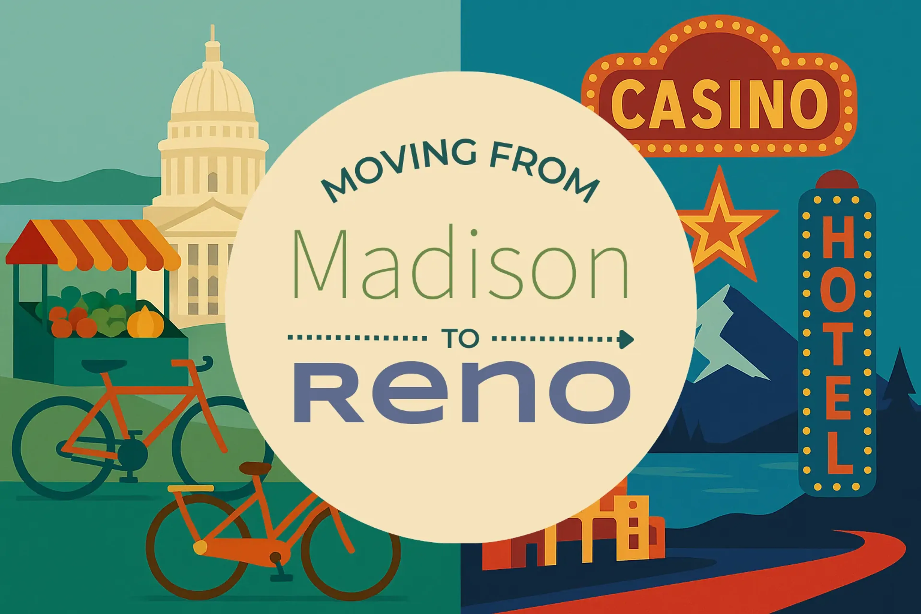 Side-by-side comparison of Madison to Reno moving companies