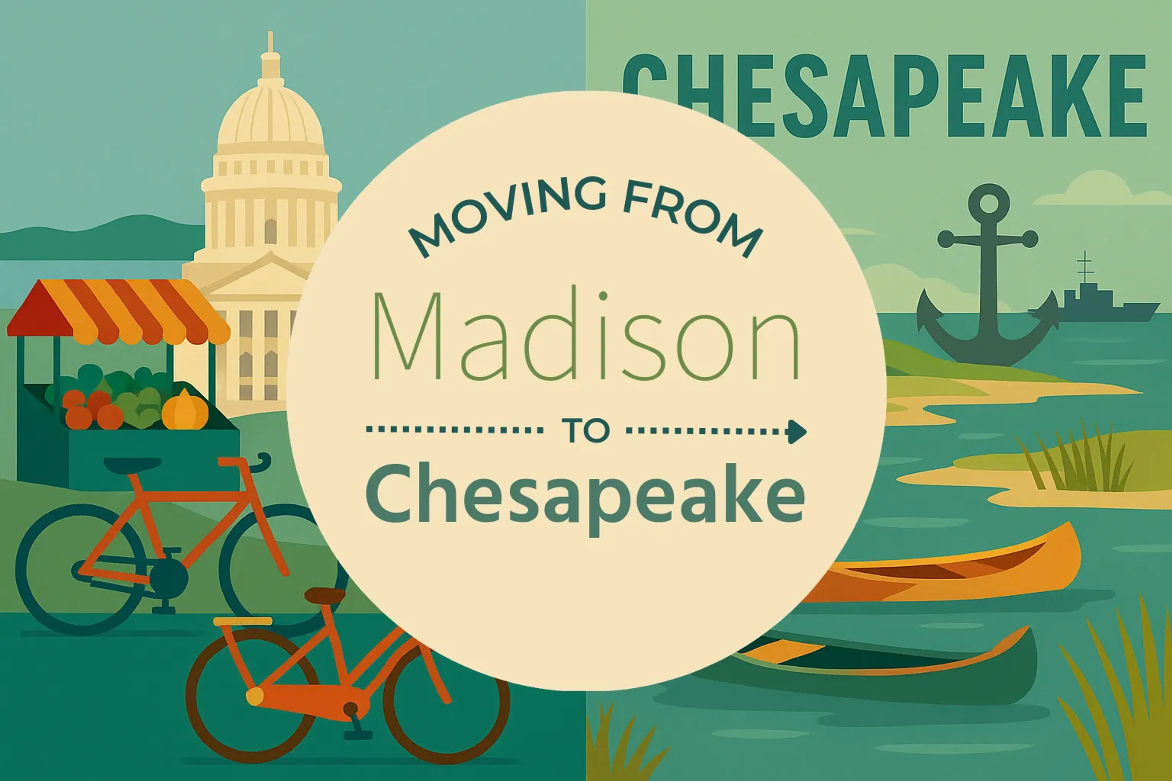 Side-by-side comparison of Madison to Chesapeake moving companies