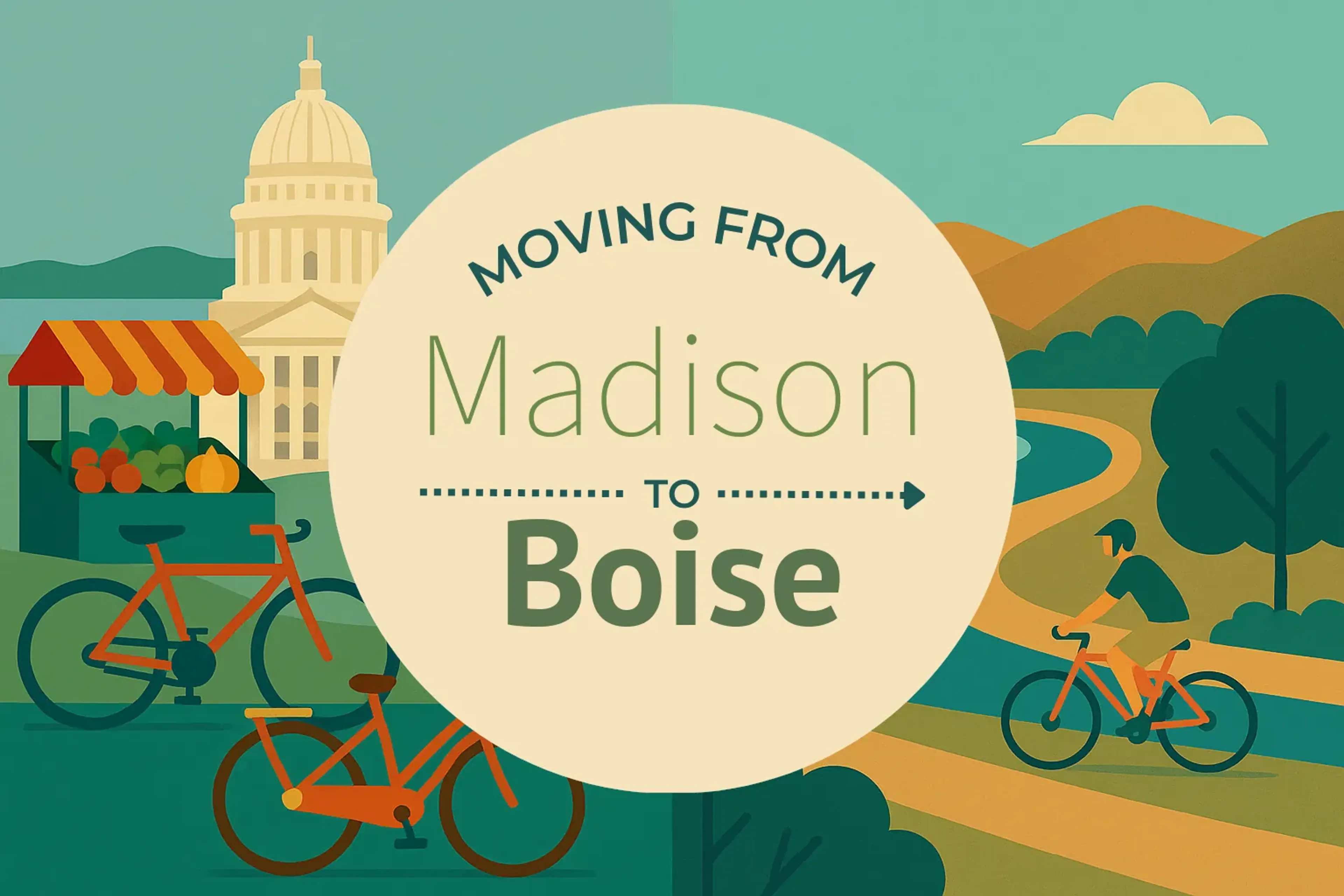 Side-by-side comparison of Madison to Boise moving companies