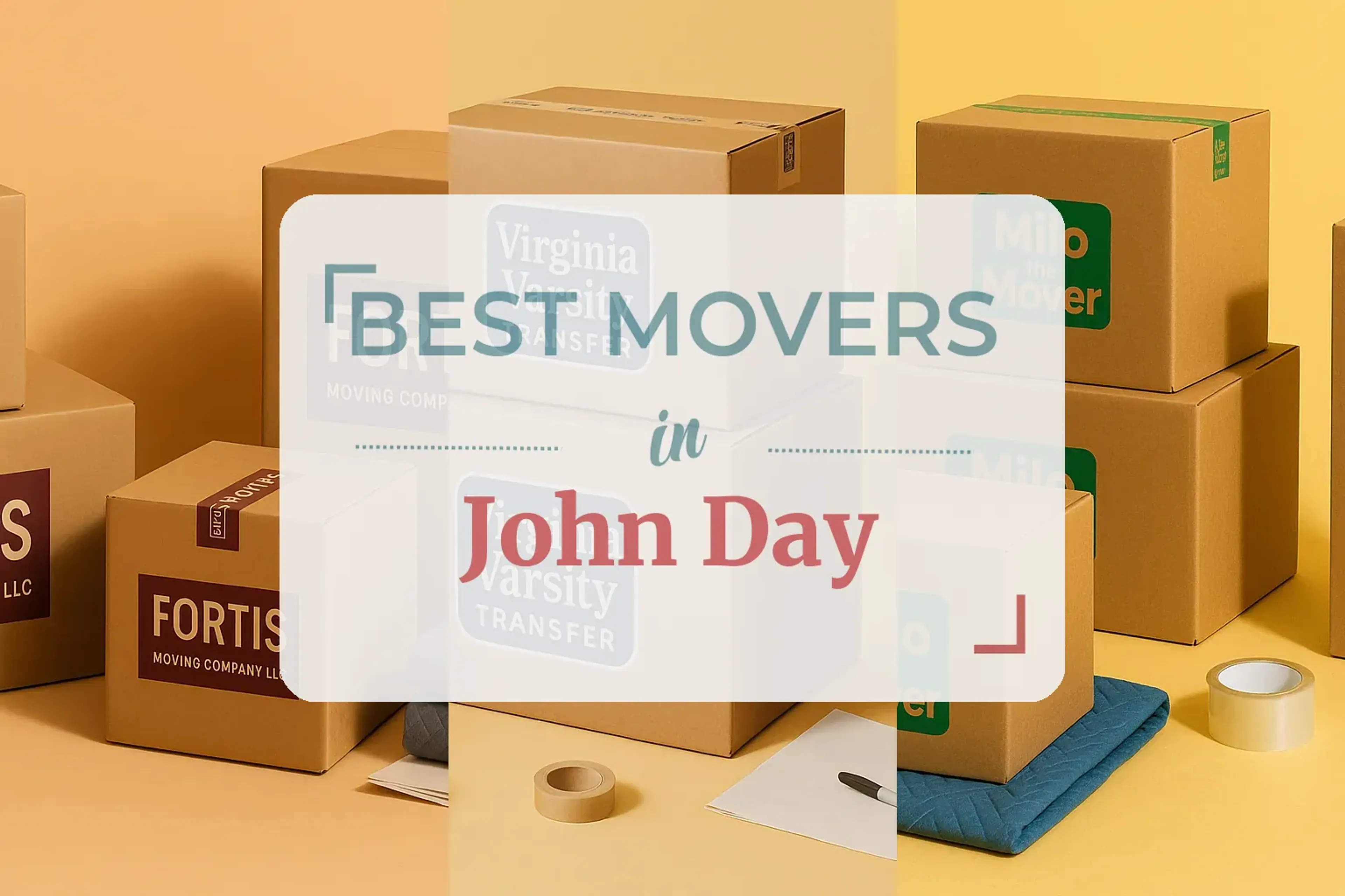 Side-by-side comparison of John Day moving companies