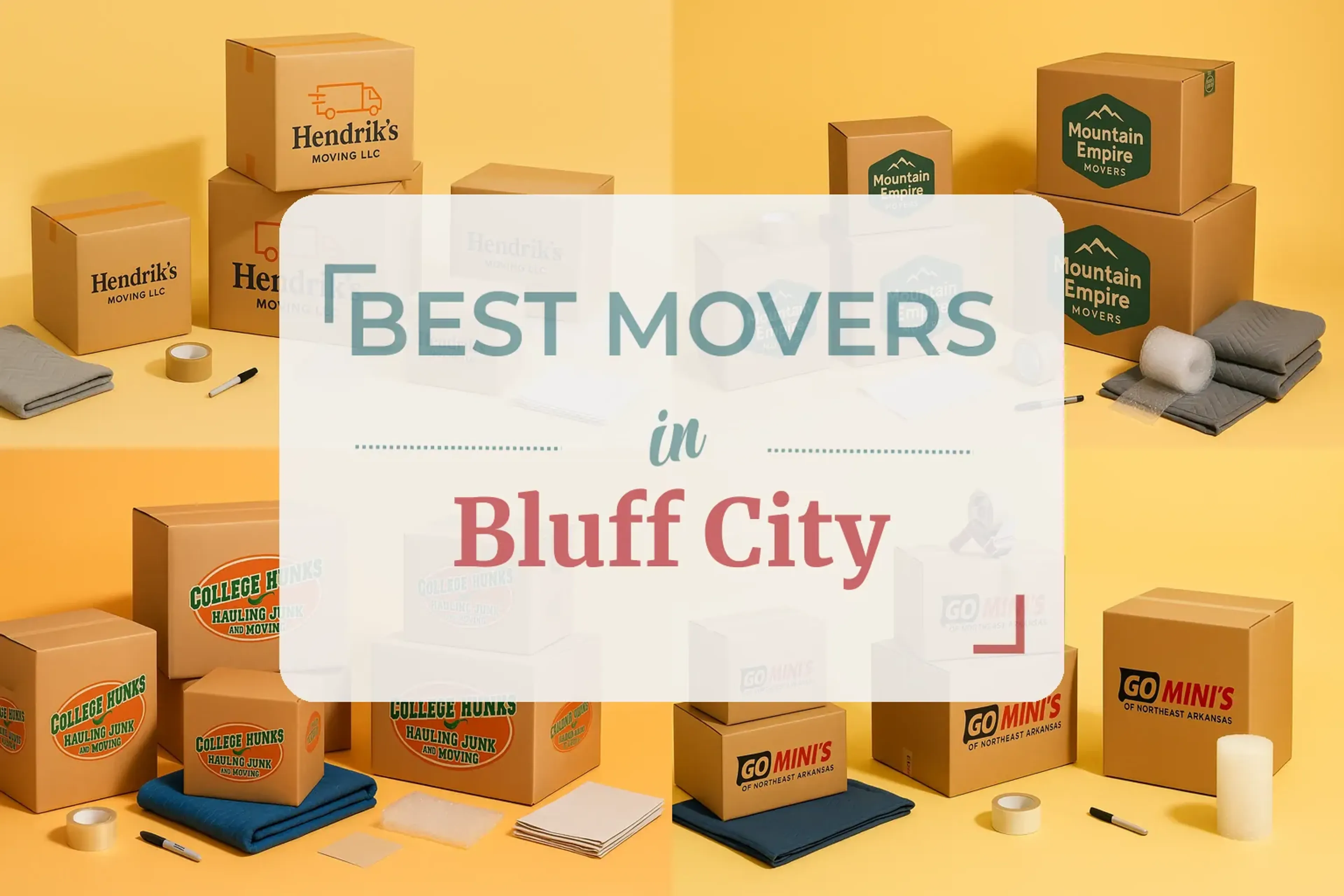 Side-by-side comparison of Bluff City moving companies