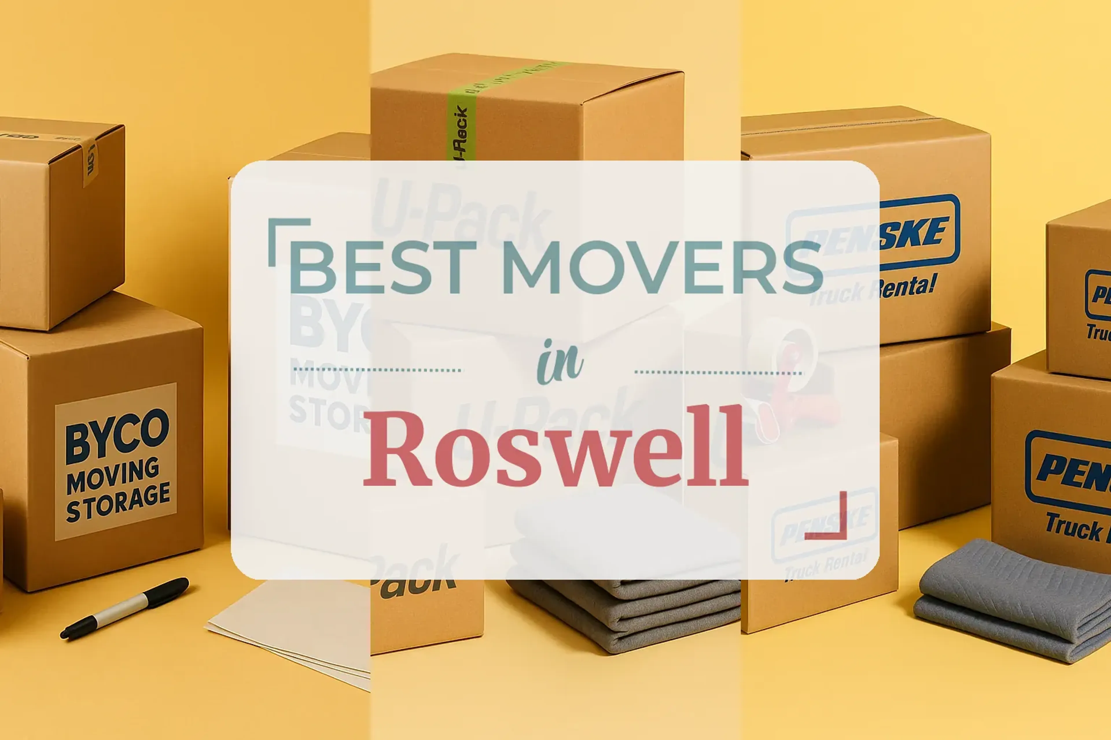Side-by-side comparison of Roswell moving companies
