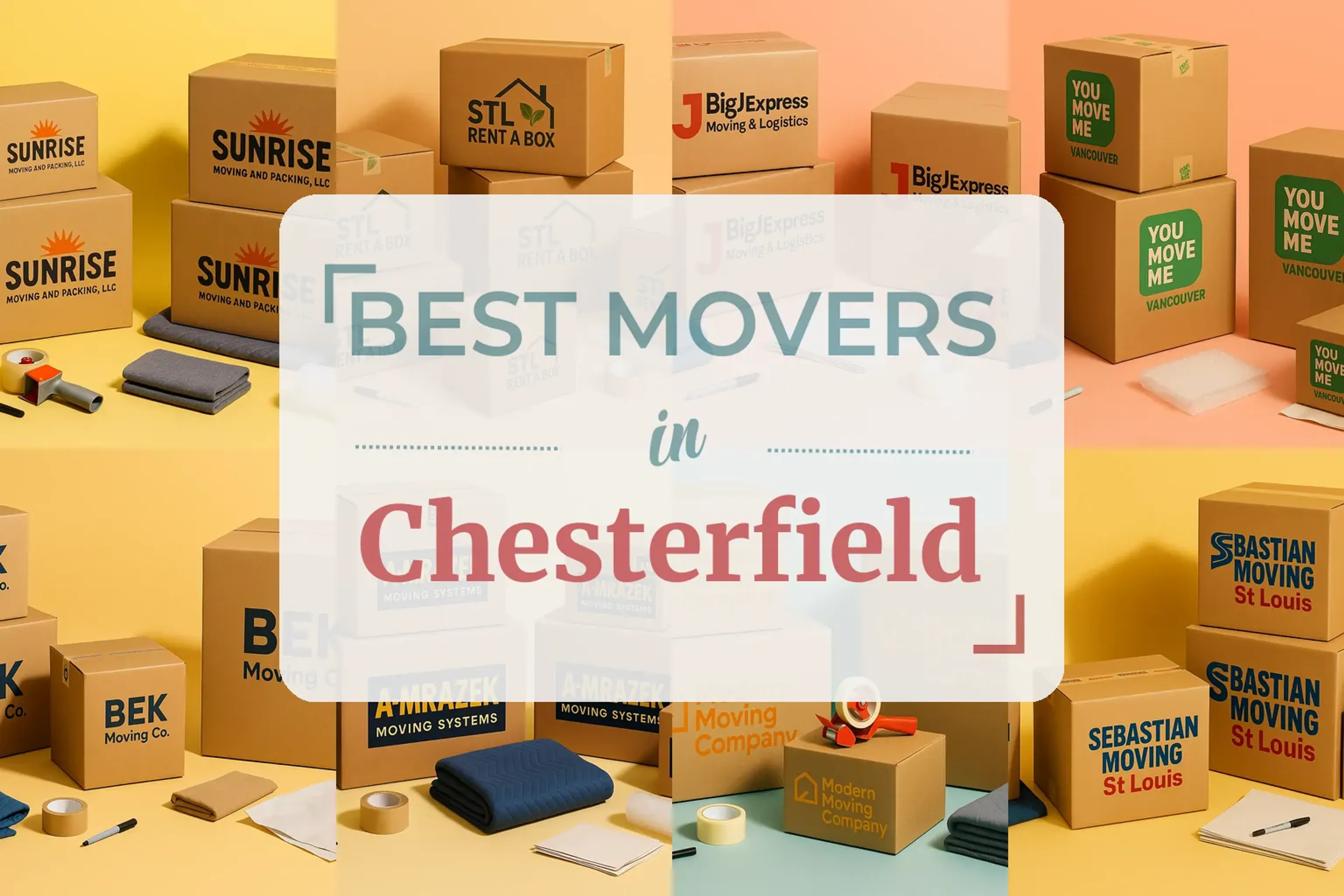 Side-by-side comparison of Chesterfield moving companies