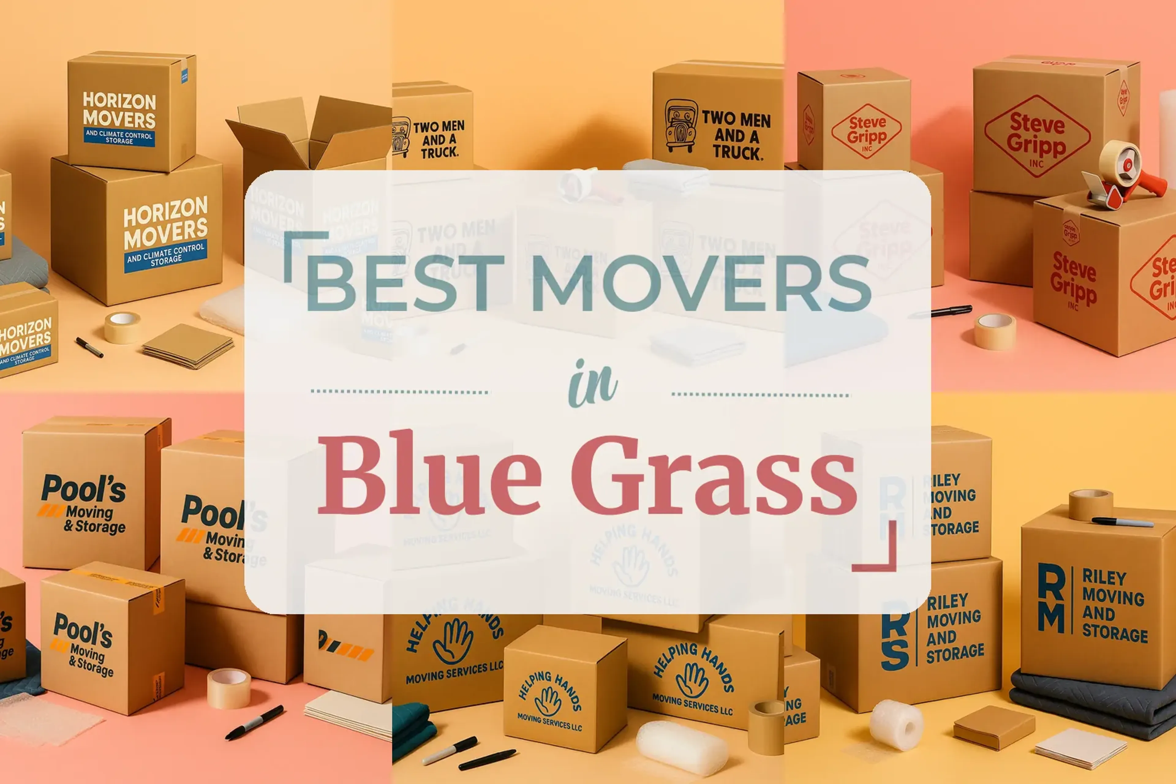 Side-by-side comparison of Blue Grass moving companies