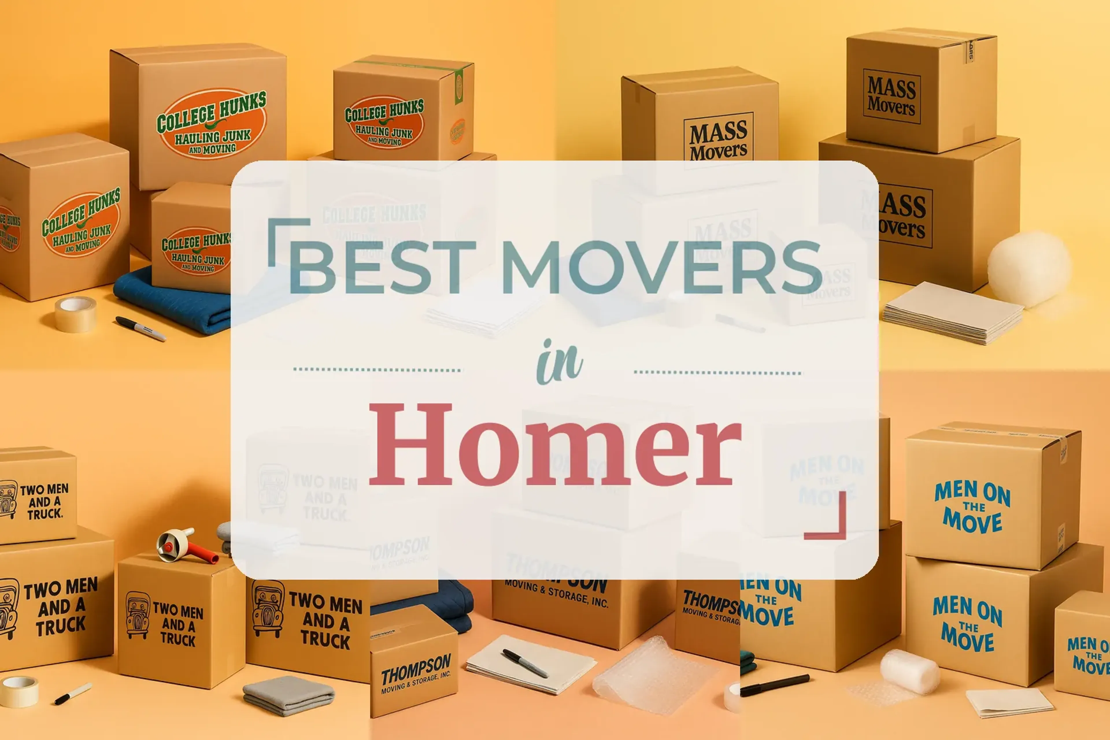 Side-by-side comparison of Homer moving companies