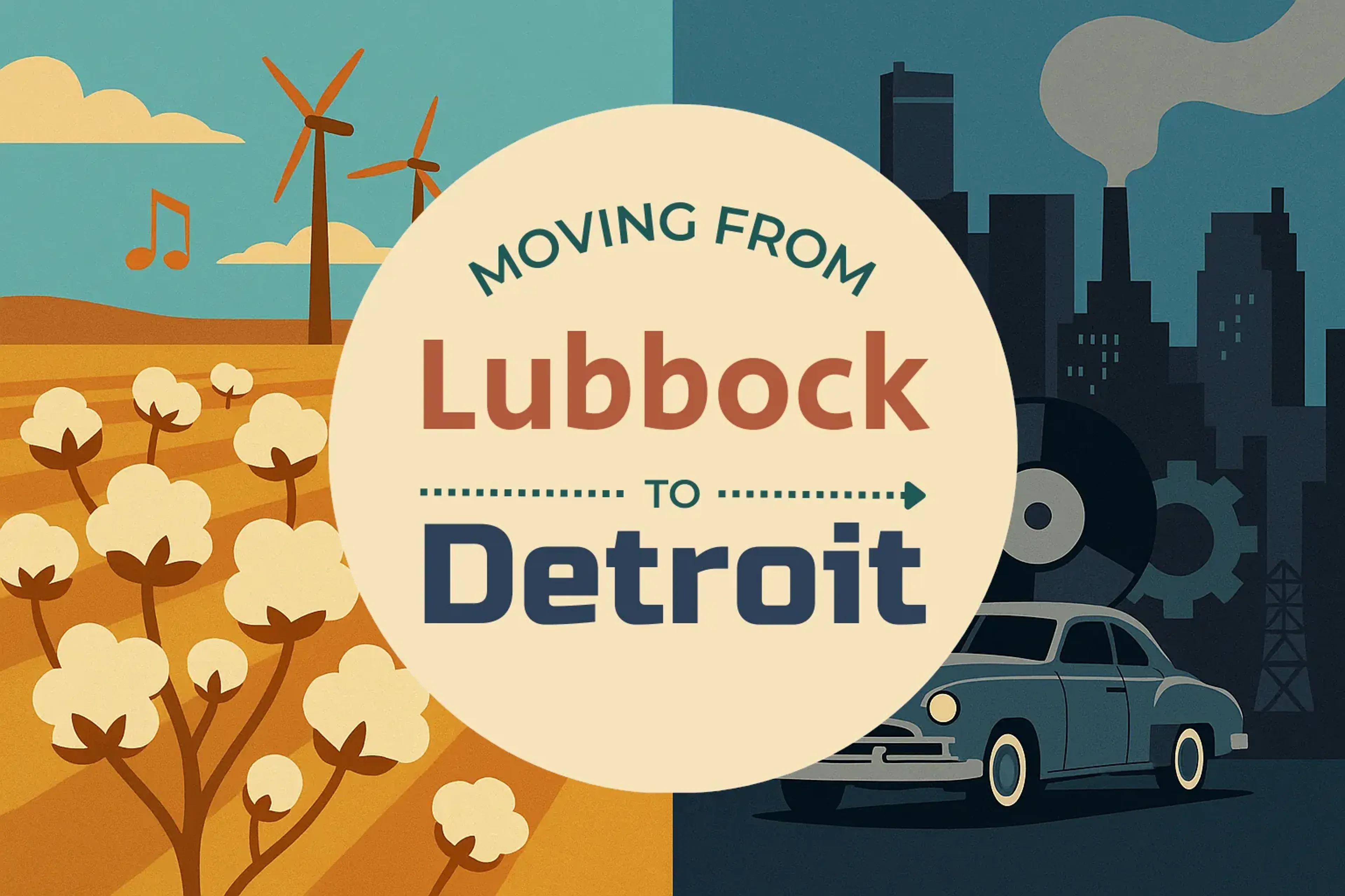 Side-by-side comparison of Lubbock to Detroit moving companies
