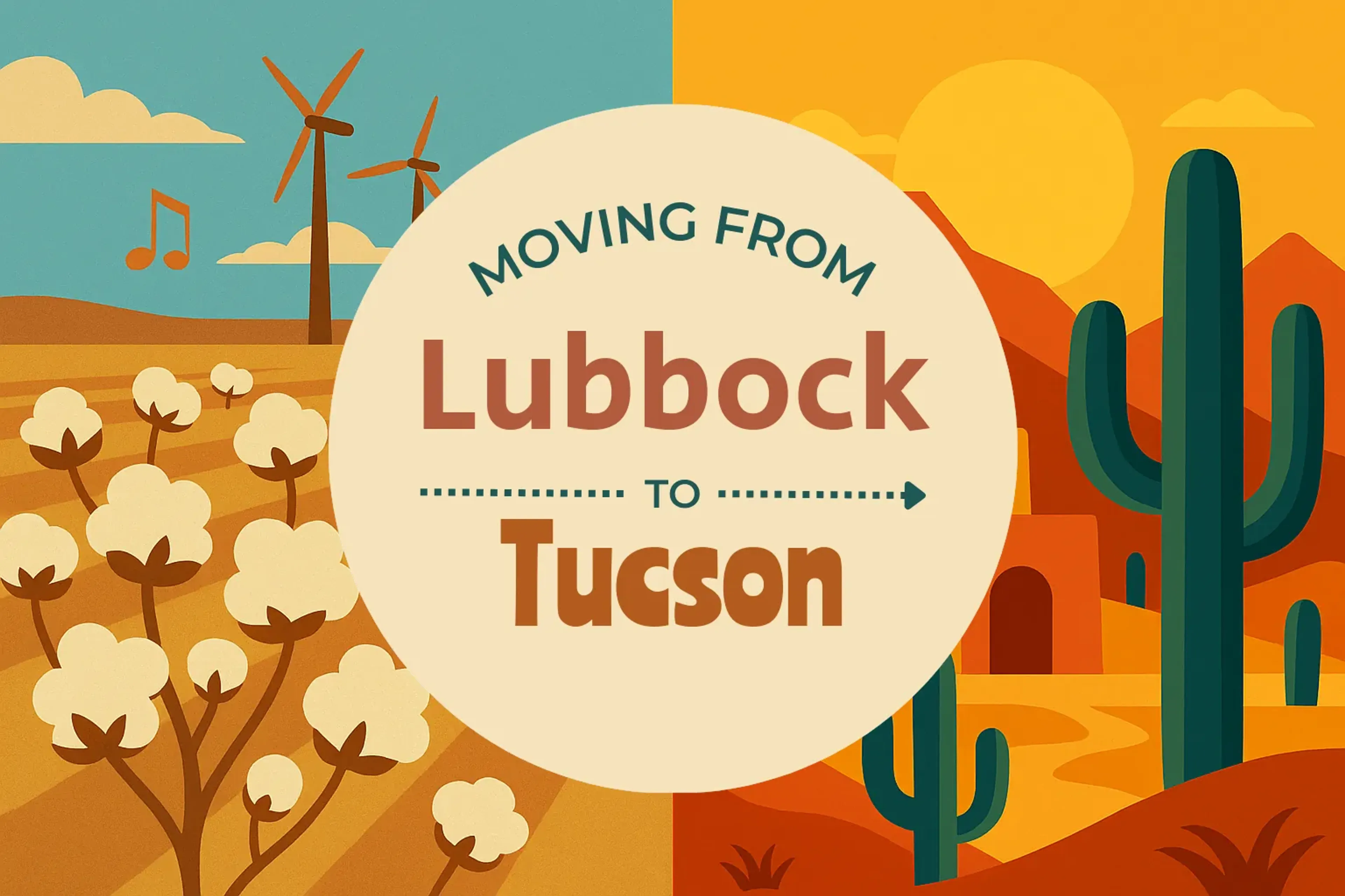 Side-by-side comparison of Lubbock to Tucson moving companies