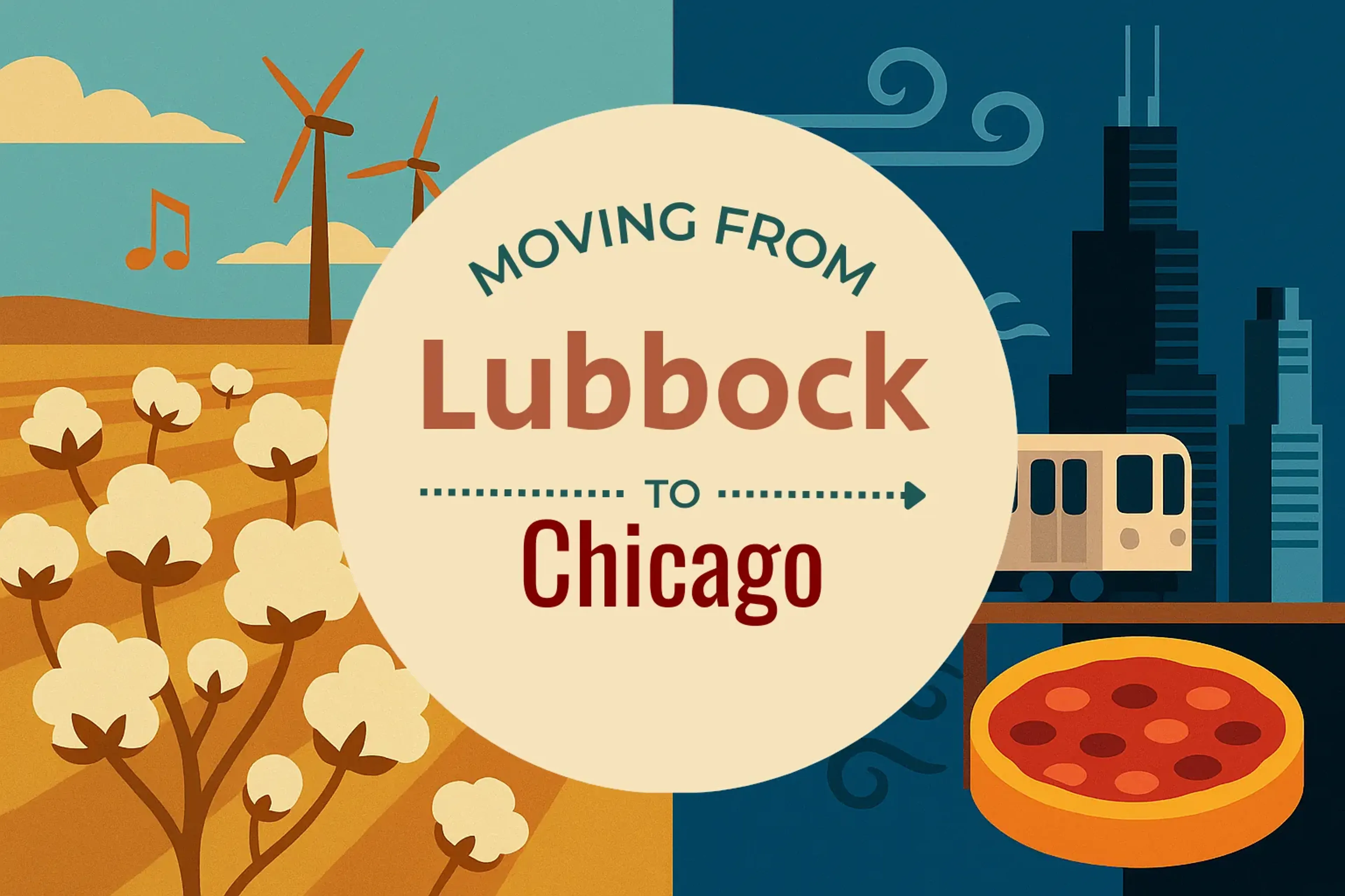 Side-by-side comparison of Lubbock to Chicago moving companies