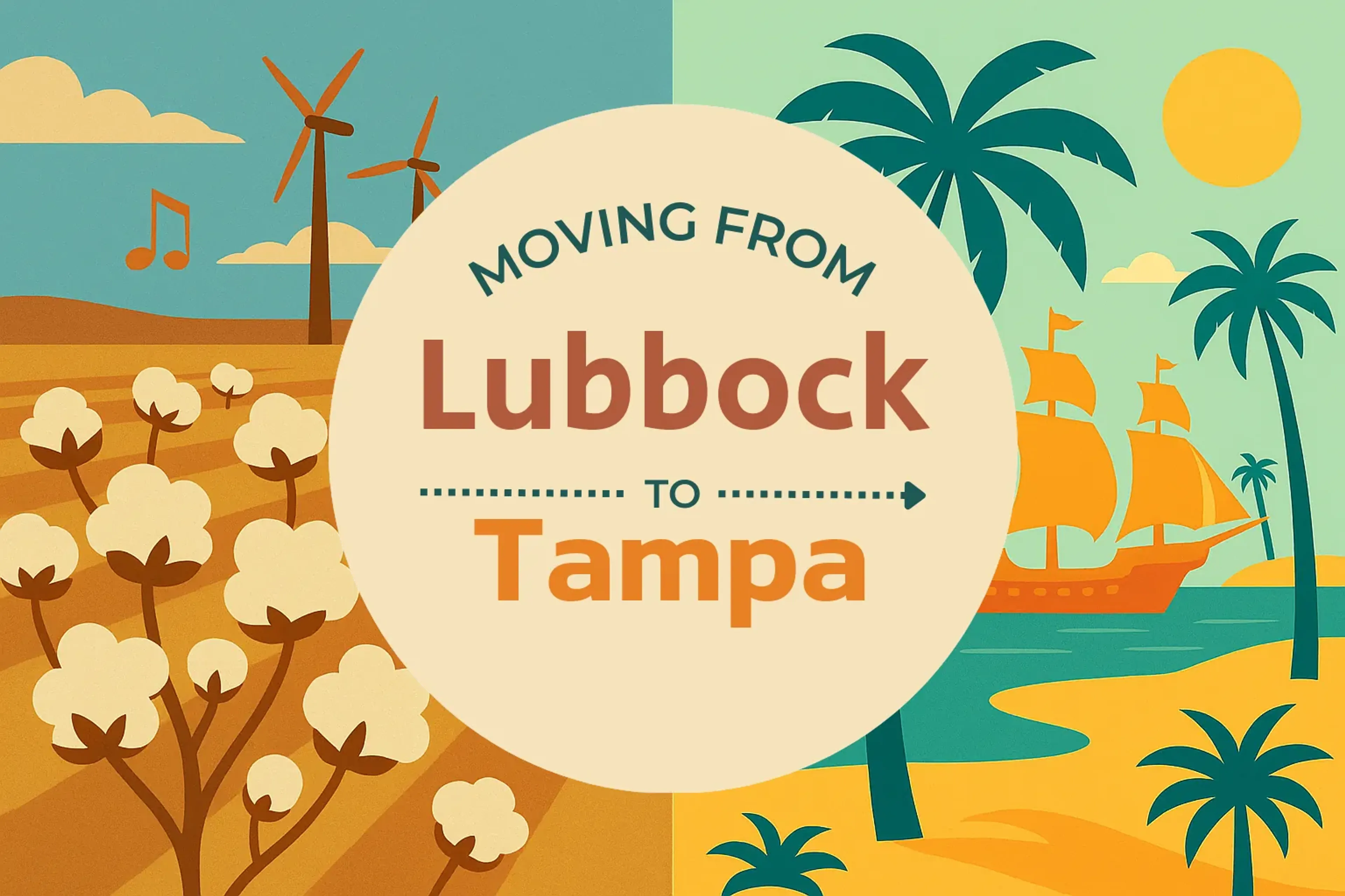 Side-by-side comparison of Lubbock to Tampa moving companies