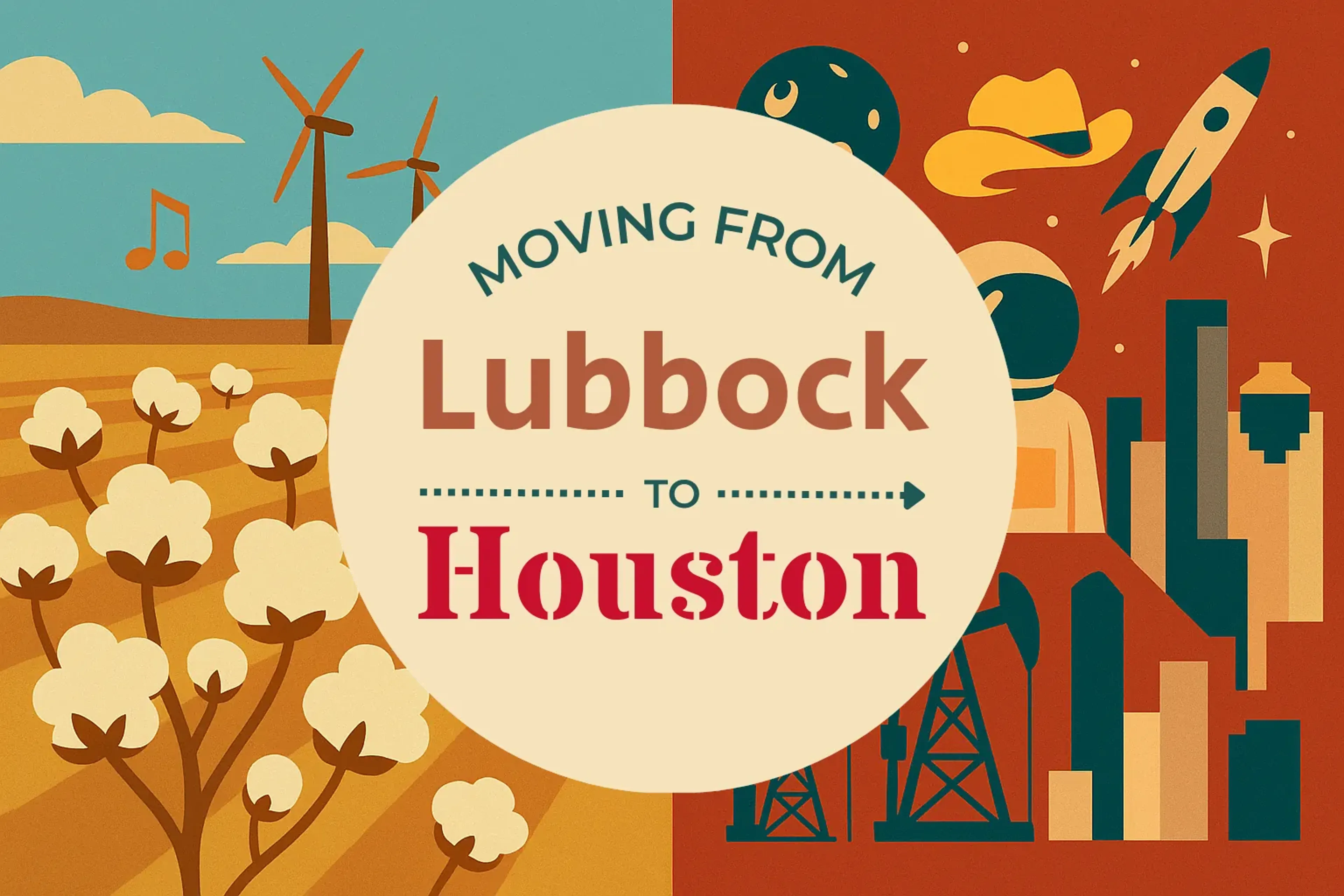 Side-by-side comparison of Lubbock to Houston moving companies