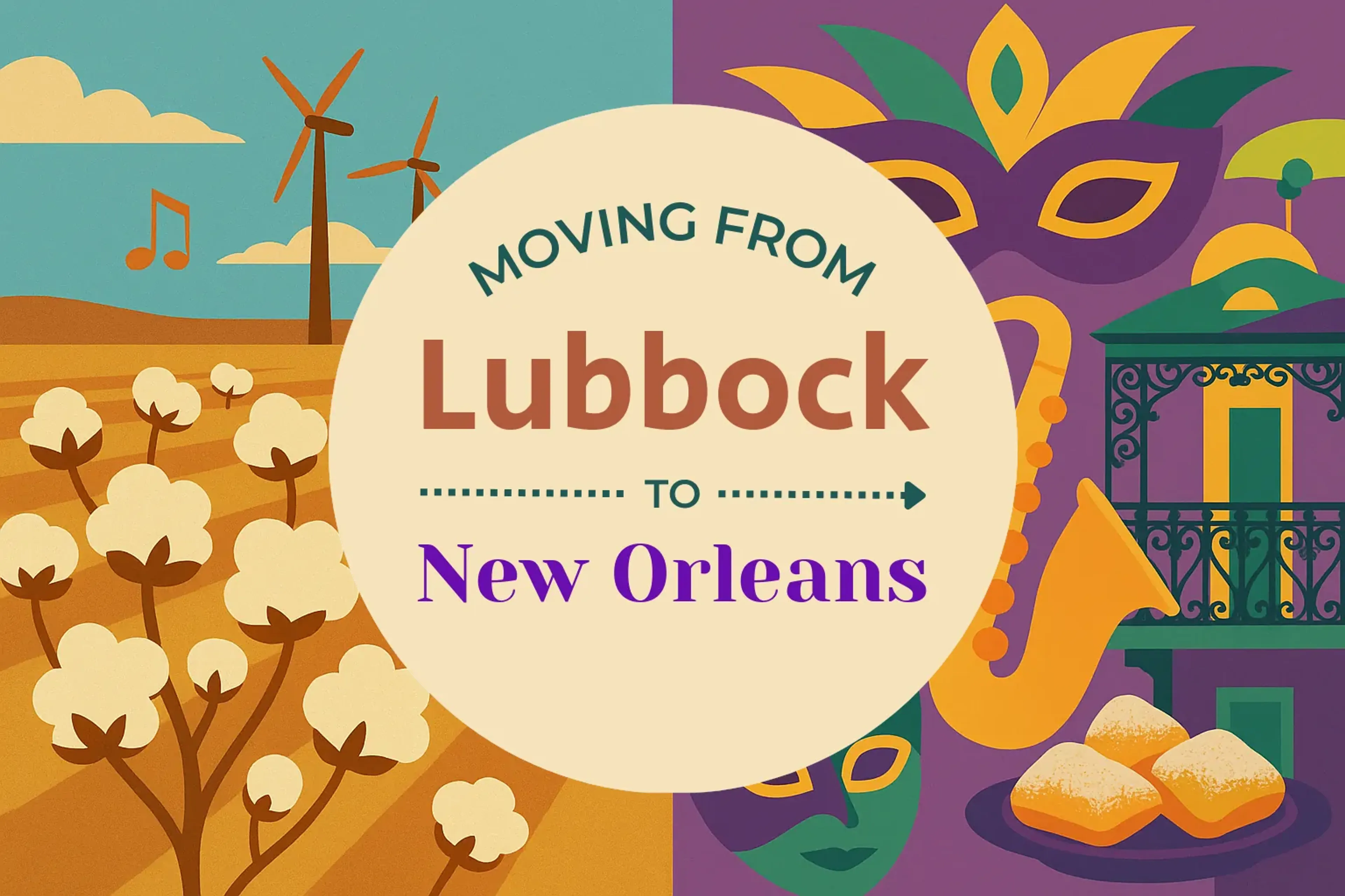 Side-by-side comparison of Lubbock to New Orleans moving companies