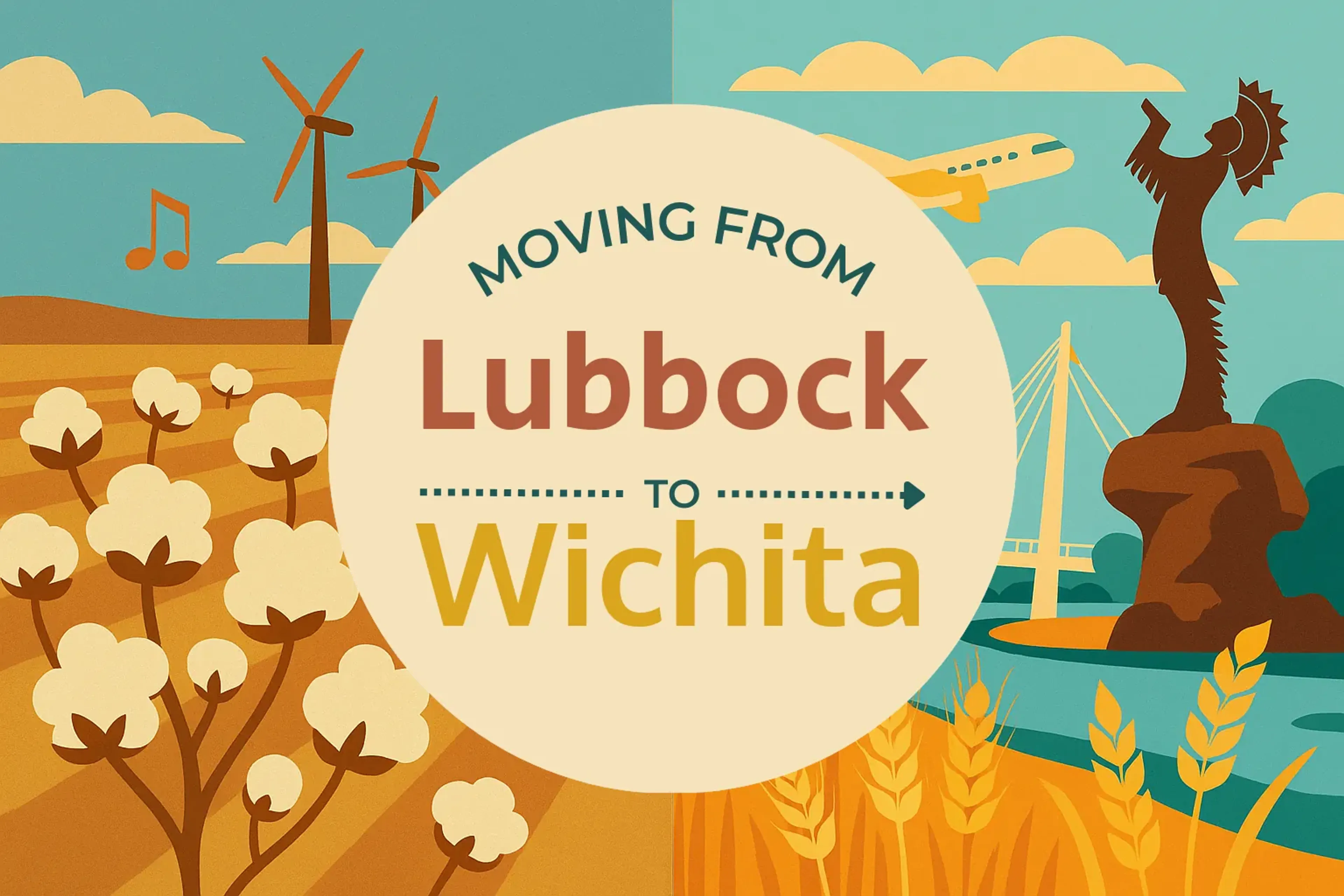 Side-by-side comparison of Lubbock to Wichita moving companies