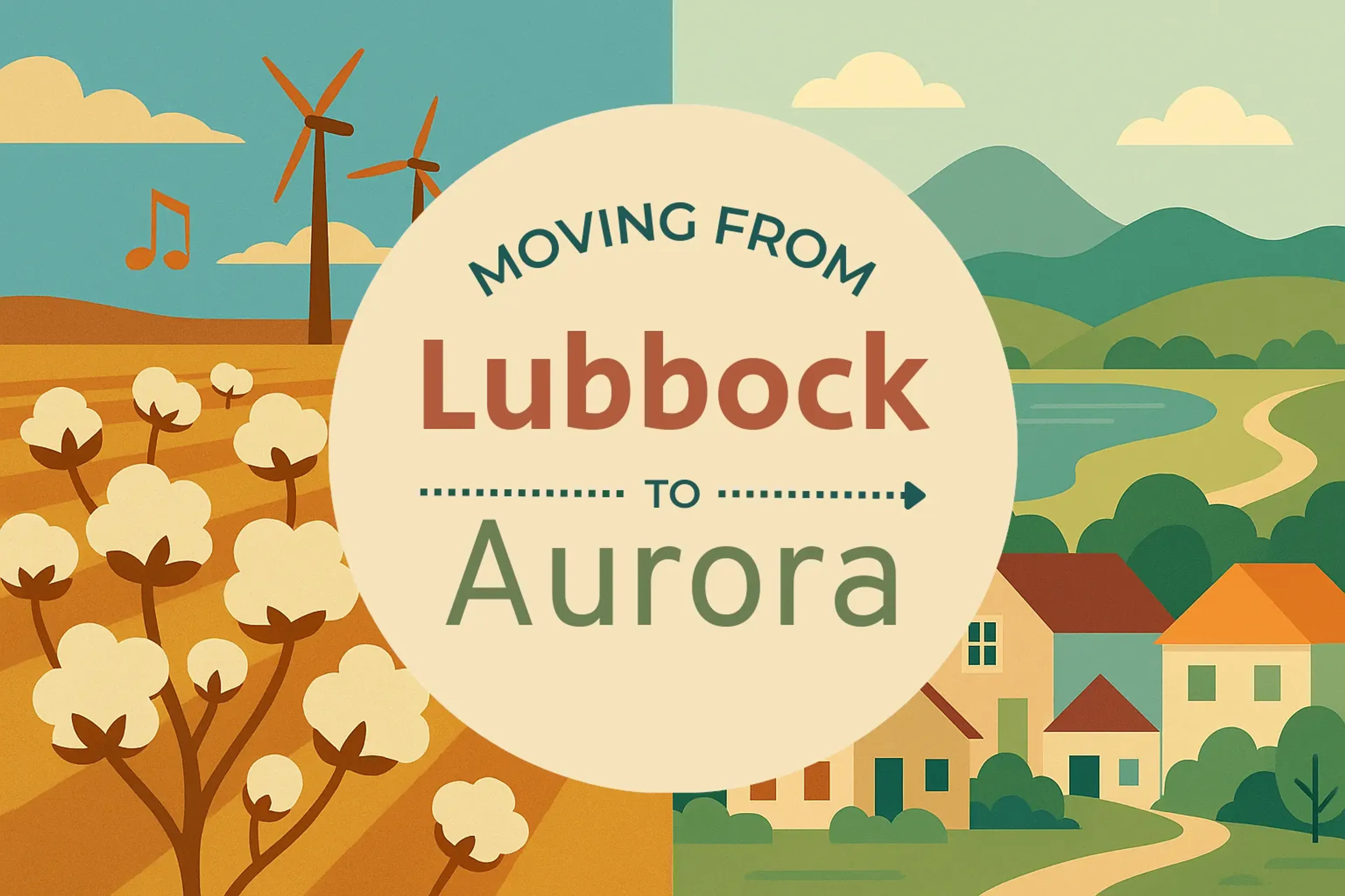 Side-by-side comparison of Lubbock to Aurora moving companies