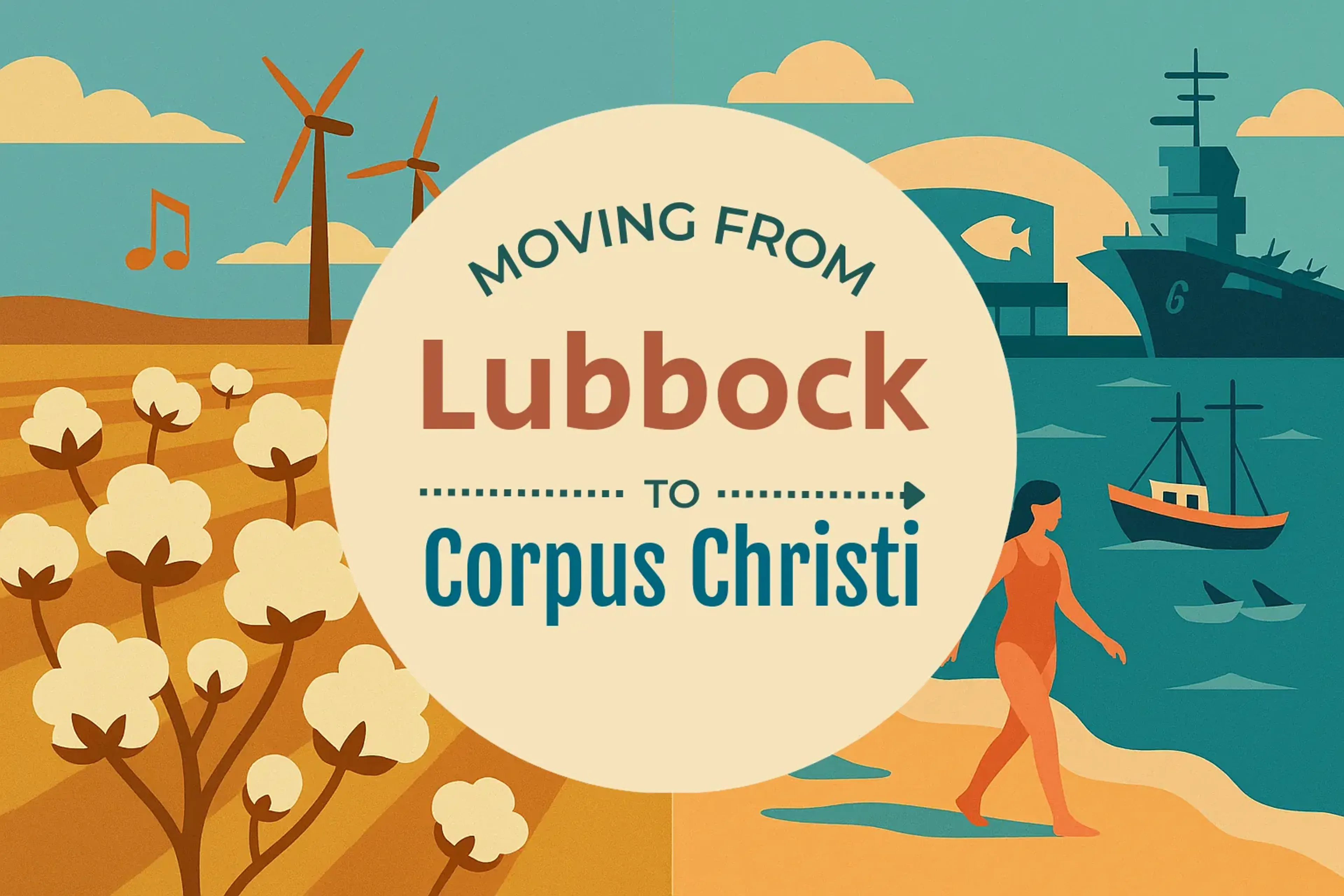 Side-by-side comparison of Lubbock to Corpus Christi moving companies
