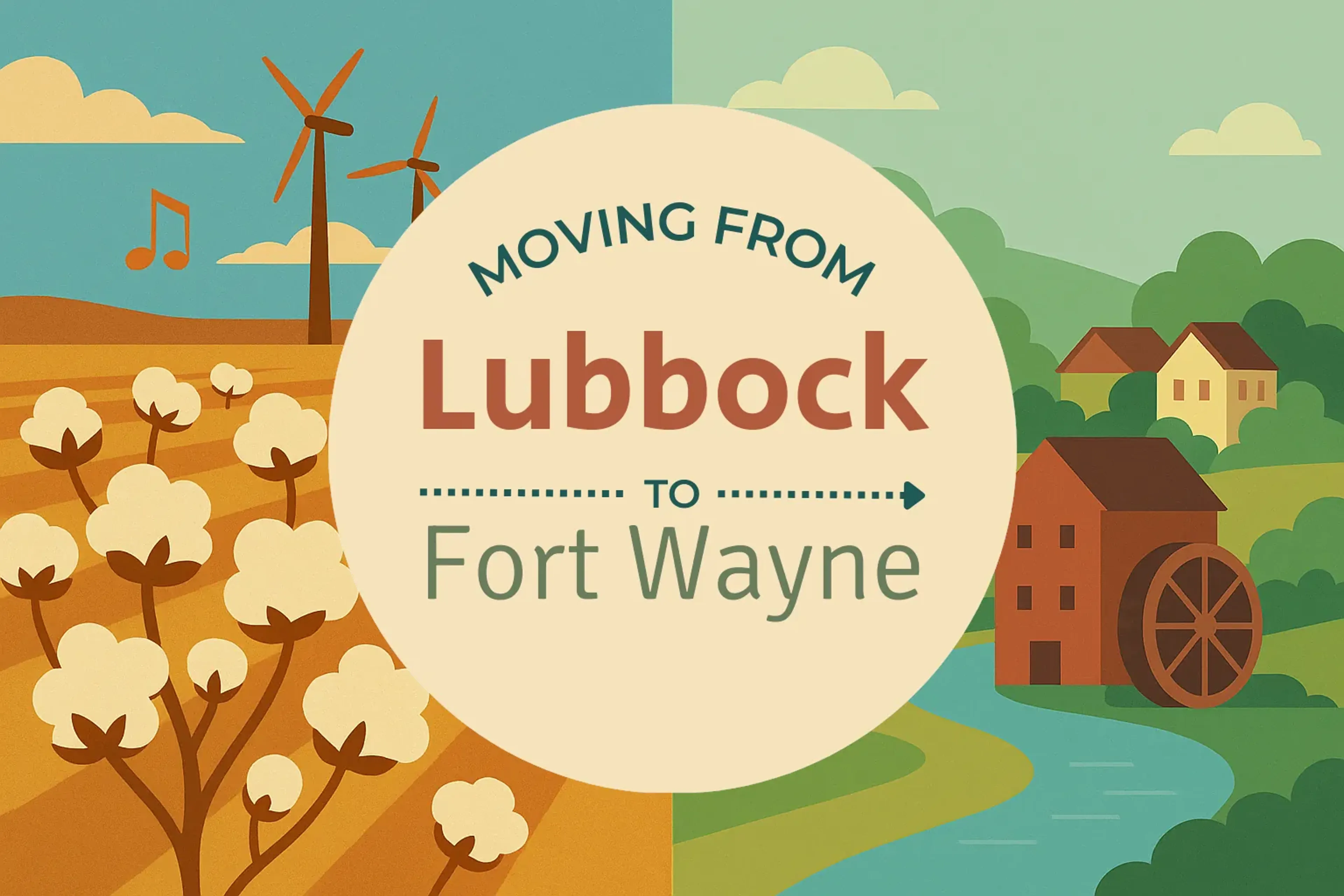 Side-by-side comparison of Lubbock to Fort Wayne moving companies